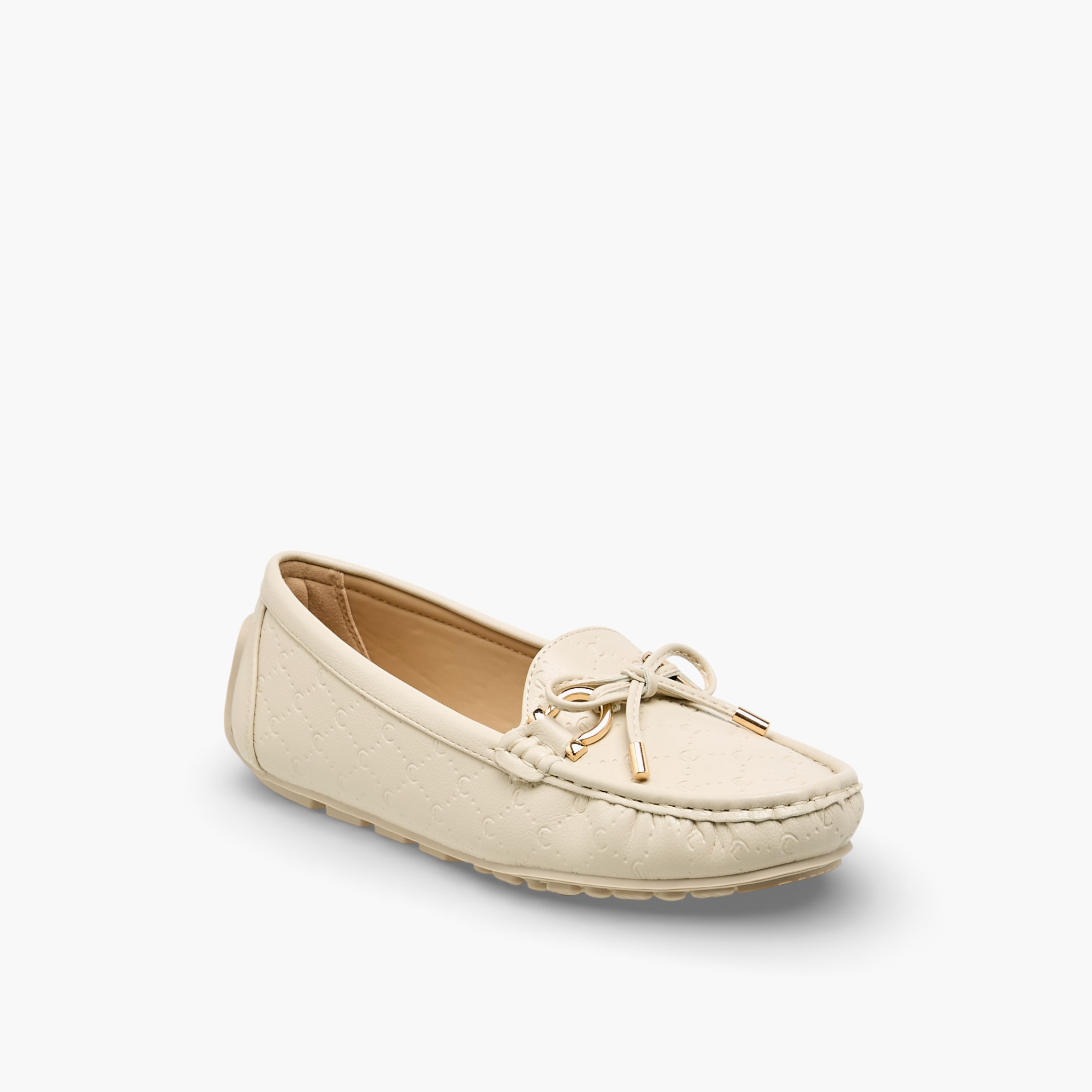 حذاء سهل الارتداء بفيونكة للنساء من لو كونفورت-women-shoes-flats-loafers-image-4