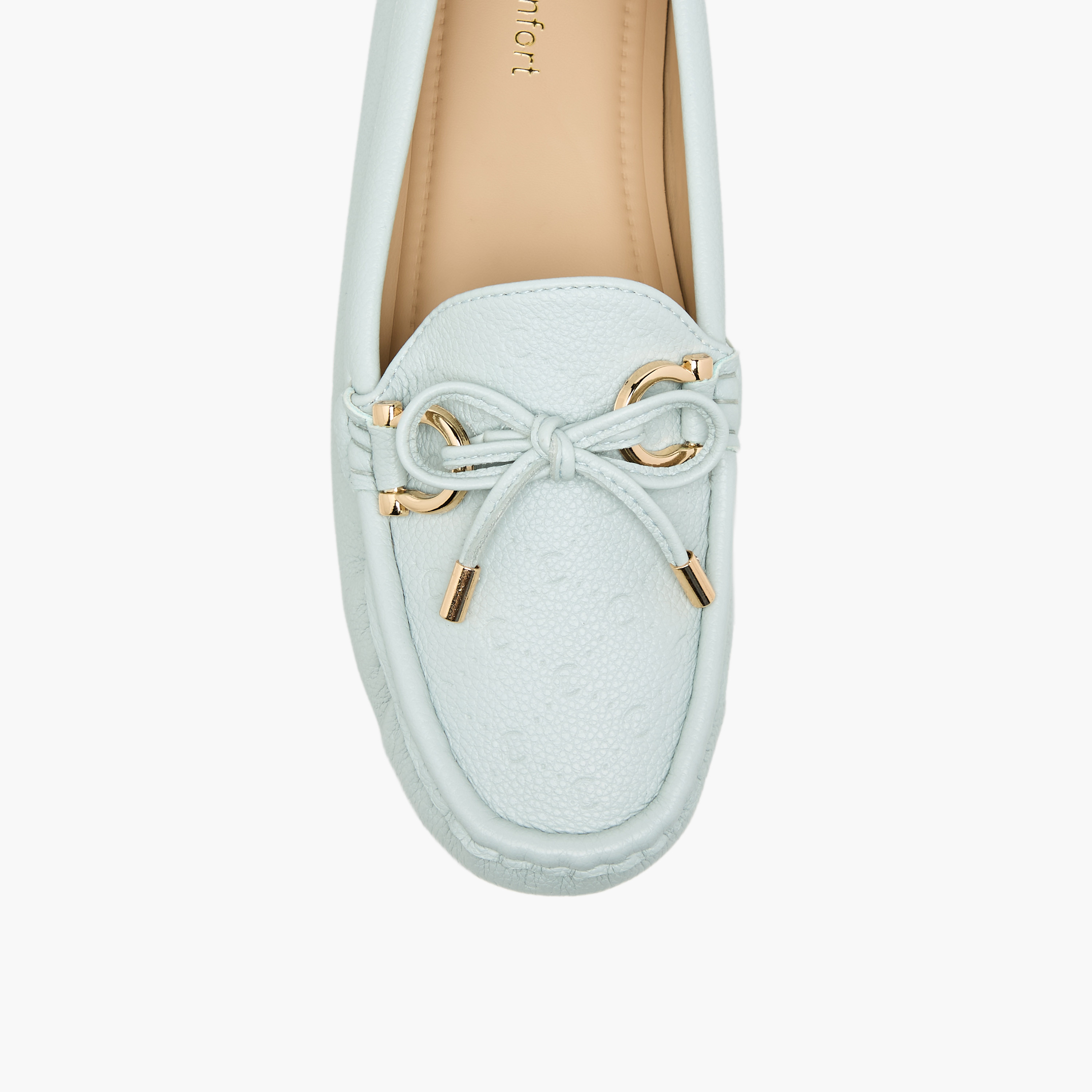 Le Confort Women Bow Accent Slip-On Loafers-women-shoes-flats-loafers-image-4