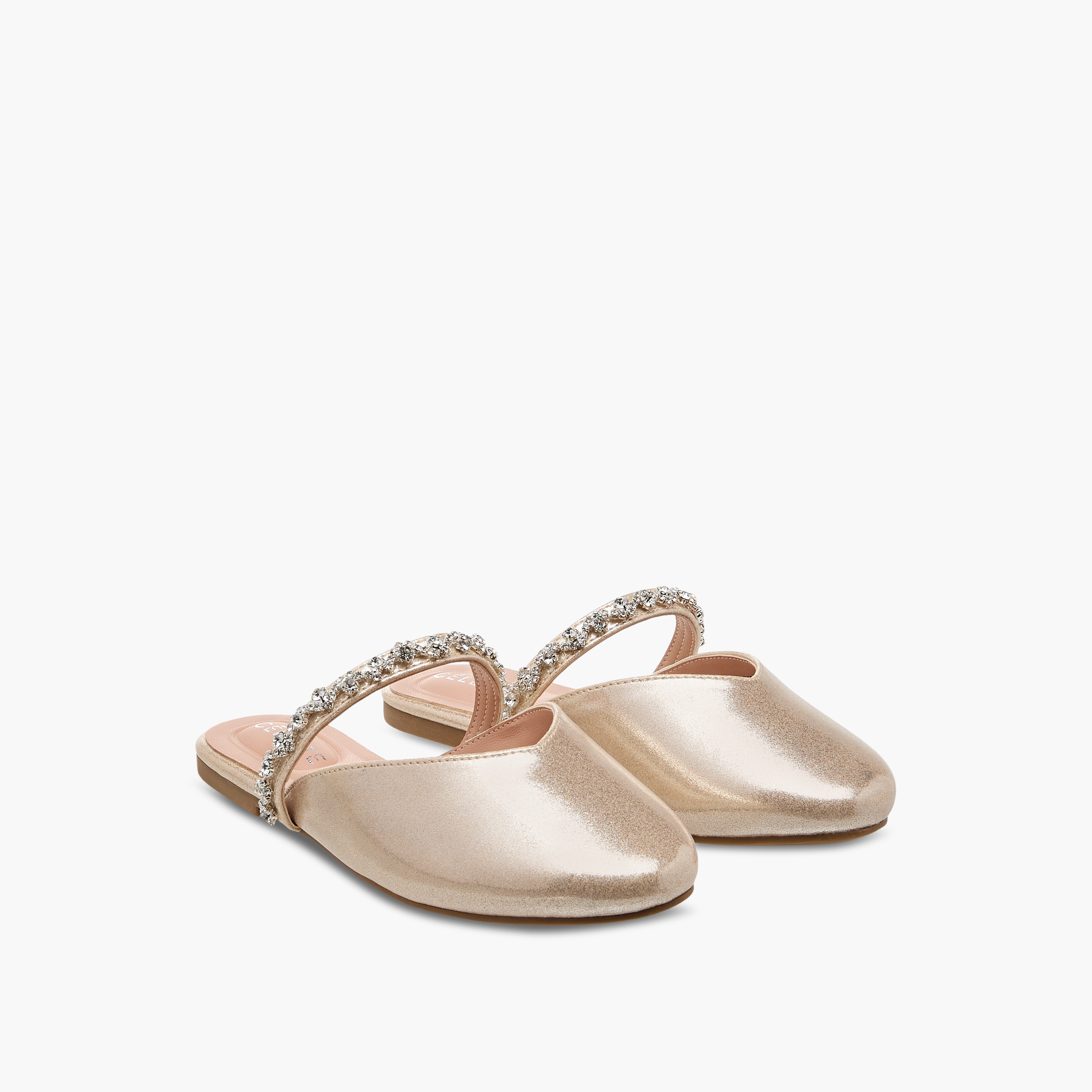 Celeste Girls' Embellished Slip-On Mules-girls-shoes-sandals-image-1
