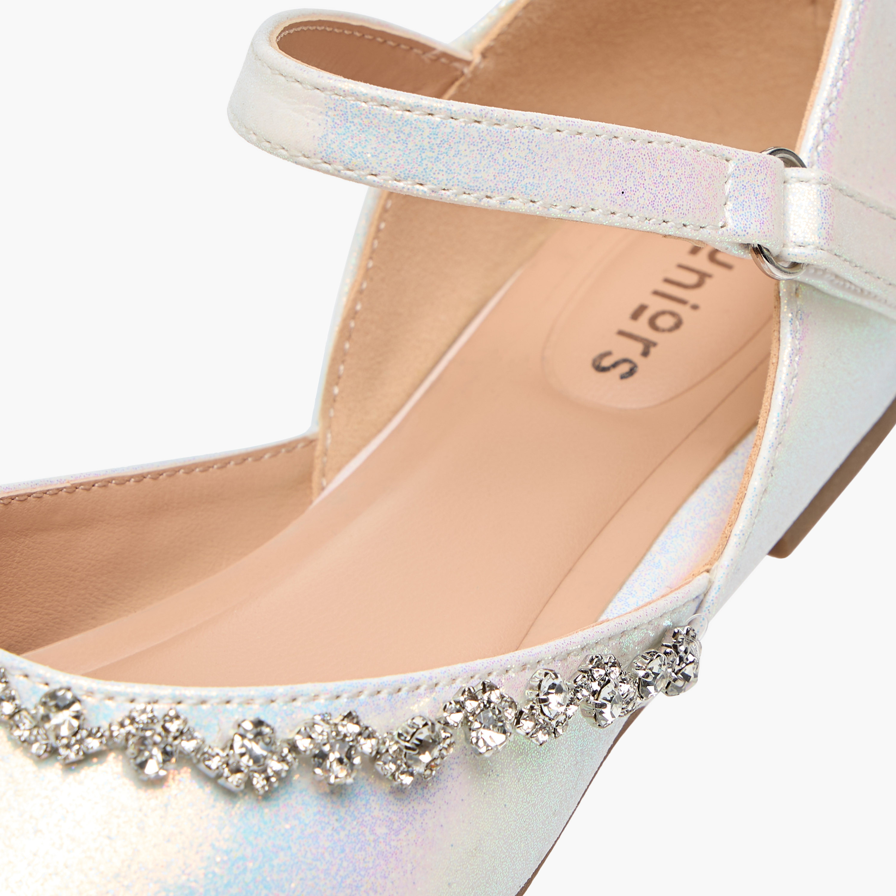 حذاء مزيّن بمقدمة مغلقة وشريط إغلاق لاصق من جونيورز-girls-shoes-ballerinas-image-6