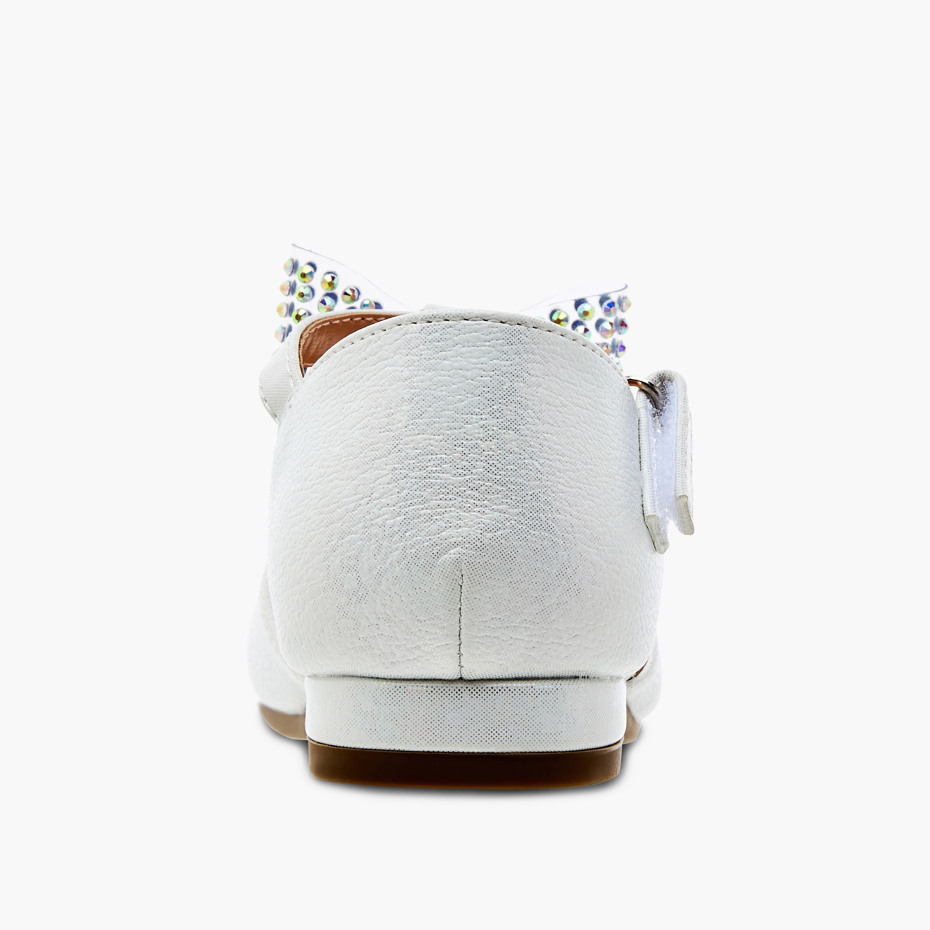 حذاء باليرينا بشريط إغلاق لاصق وفيونكة مزينة من جونيورز-girls-shoes-sandals-image-11