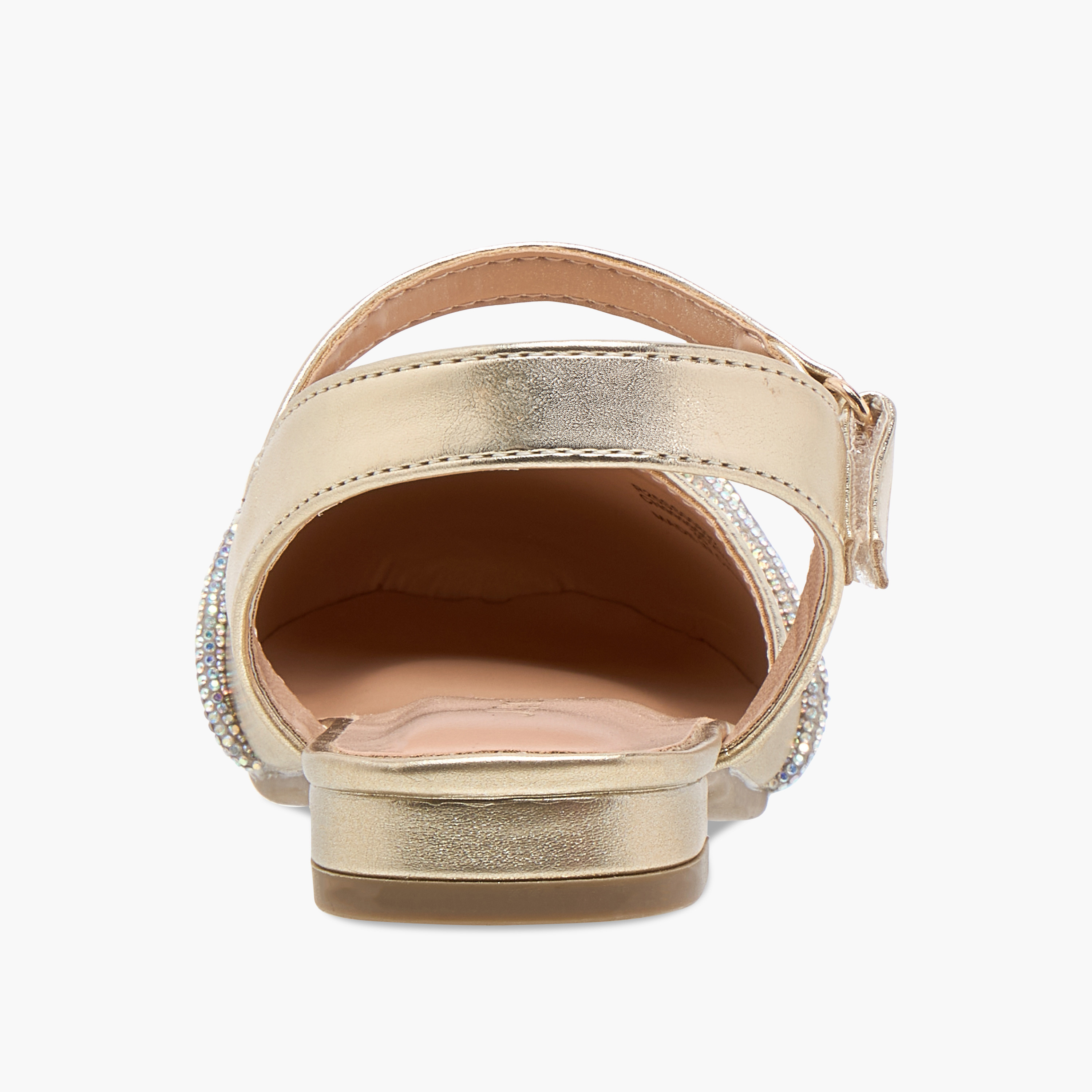 Juniors Embellished Shoes with Hook and Loop Closure-girls-shoes-sandals-image-4