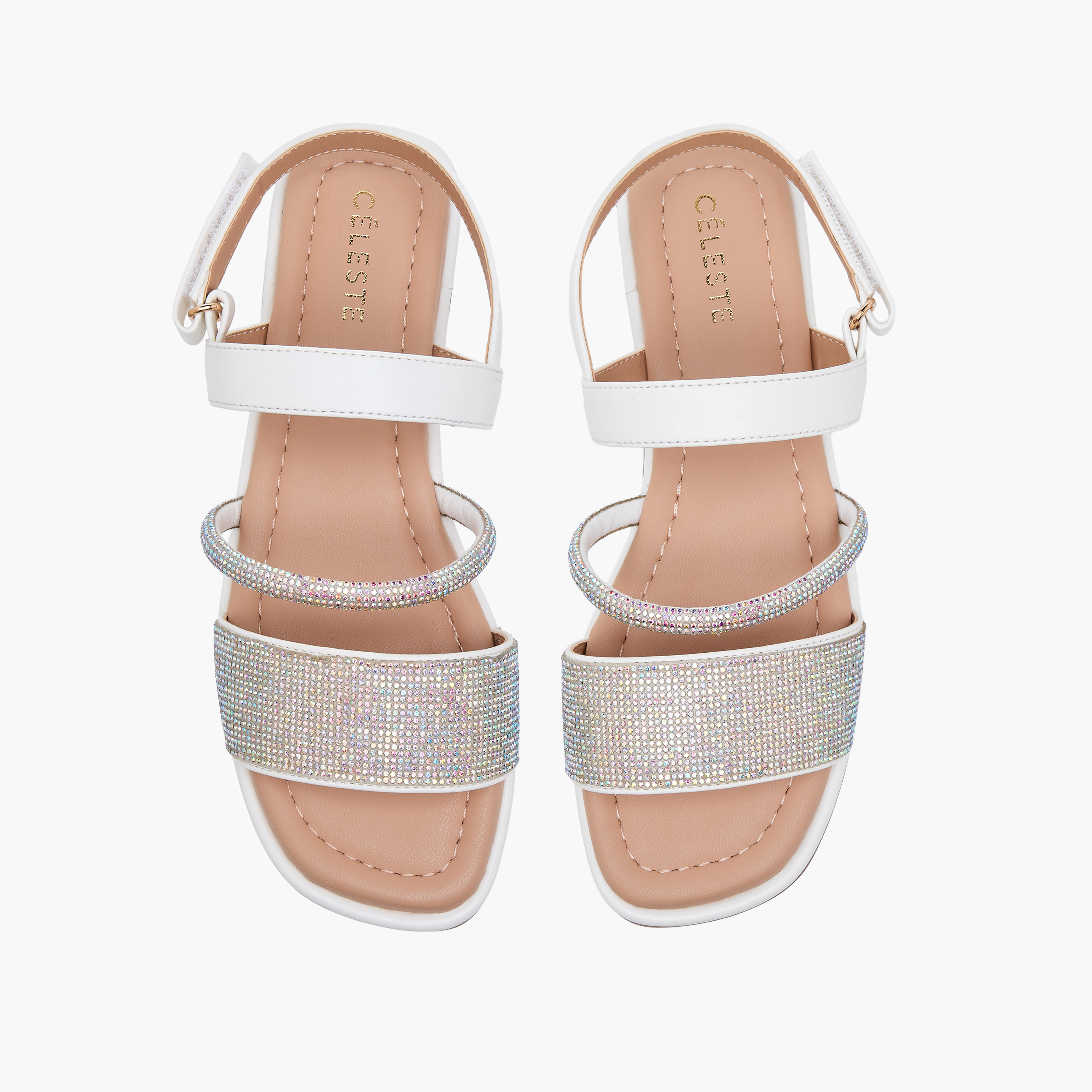 صندل مزين بمقدمة مفتوحة وشريط إغلاق لاصق للبنات من سيليست-girls-shoes-sandals-image-5
