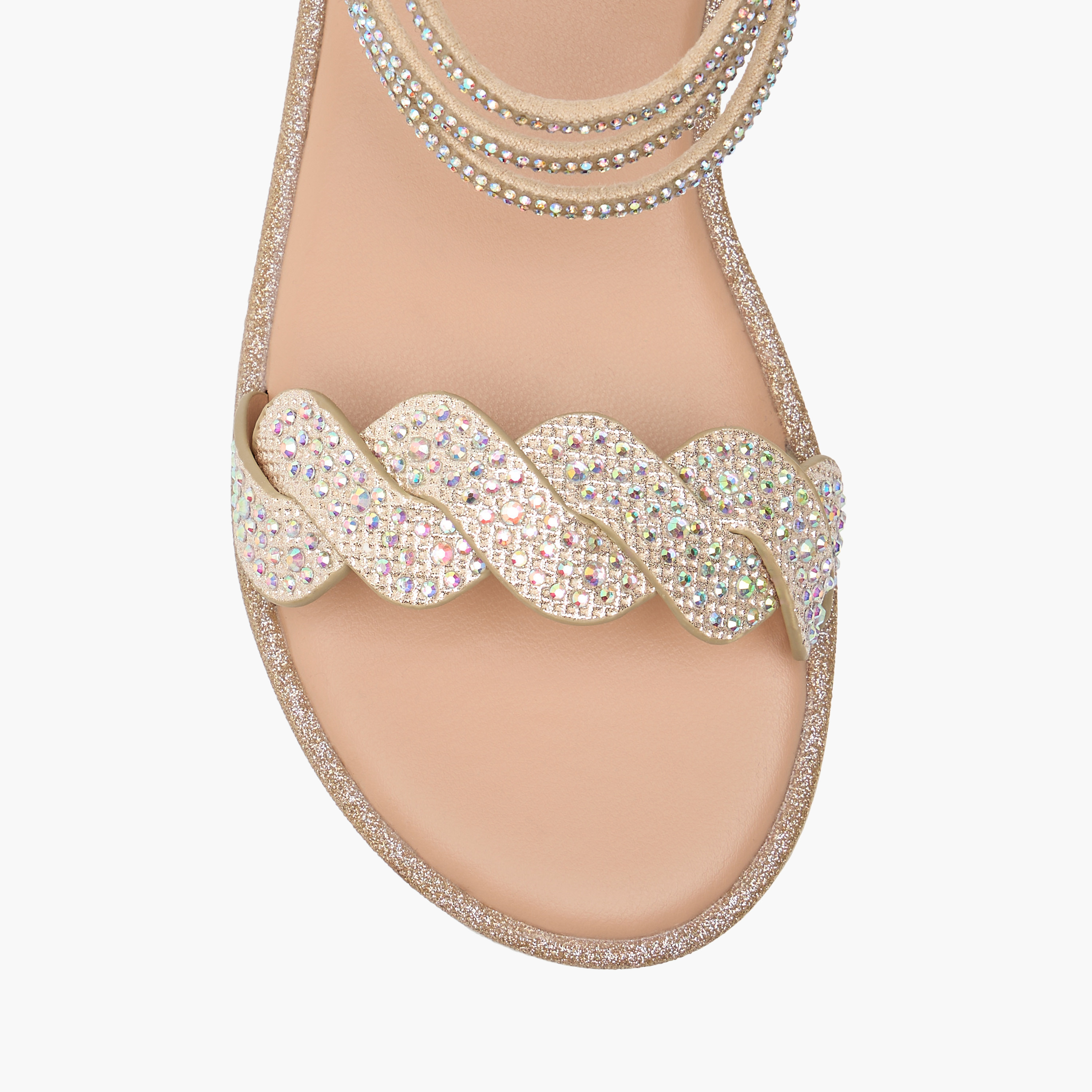 صندل مزيّن بحزام حول الكاحل وسحّاب إغلاق من جونيورز-girls-shoes-sandals-image-7