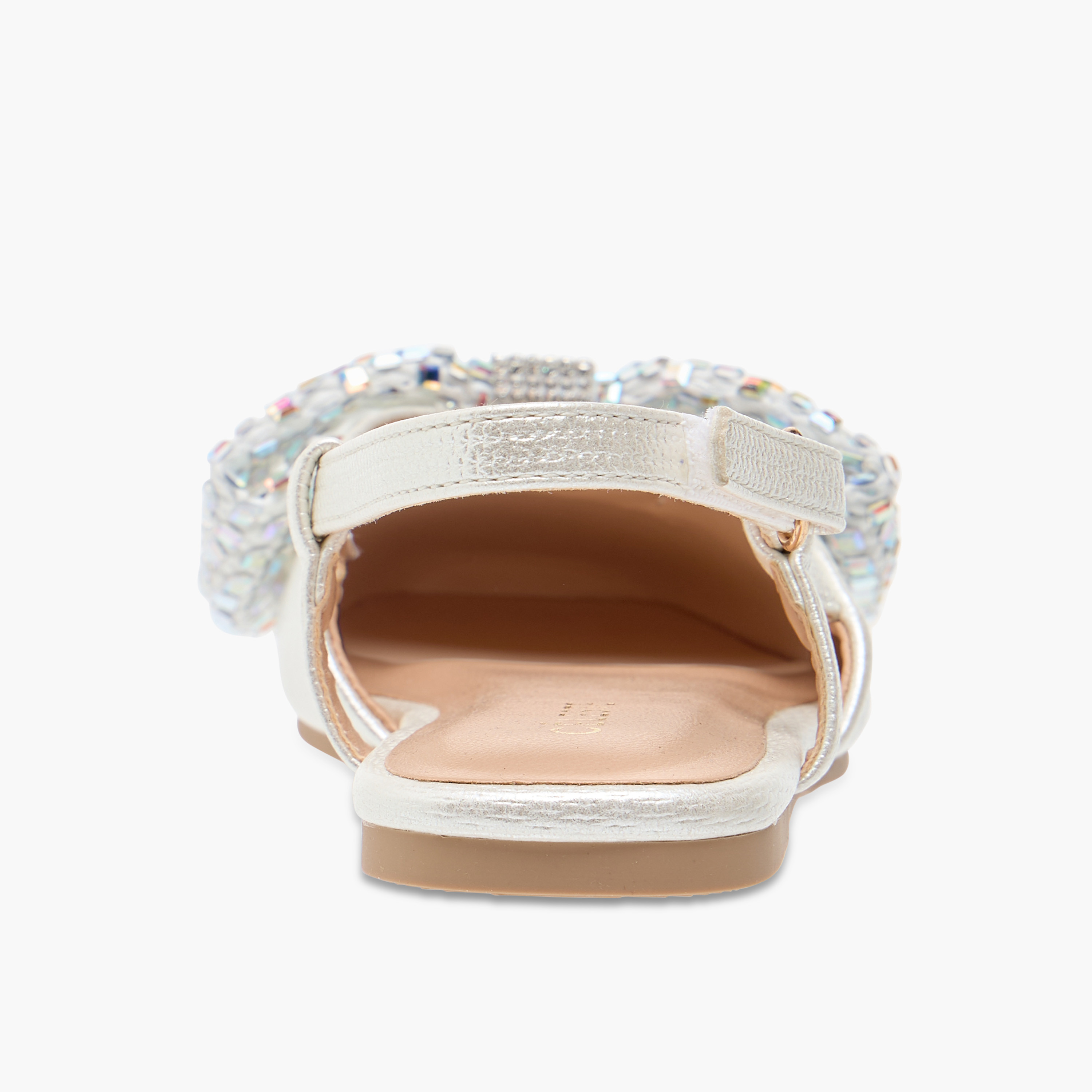 Celeste Girls' Embellished Bow Sandals with Hook and Loop Closure-girls-shoes-sandals-image-5