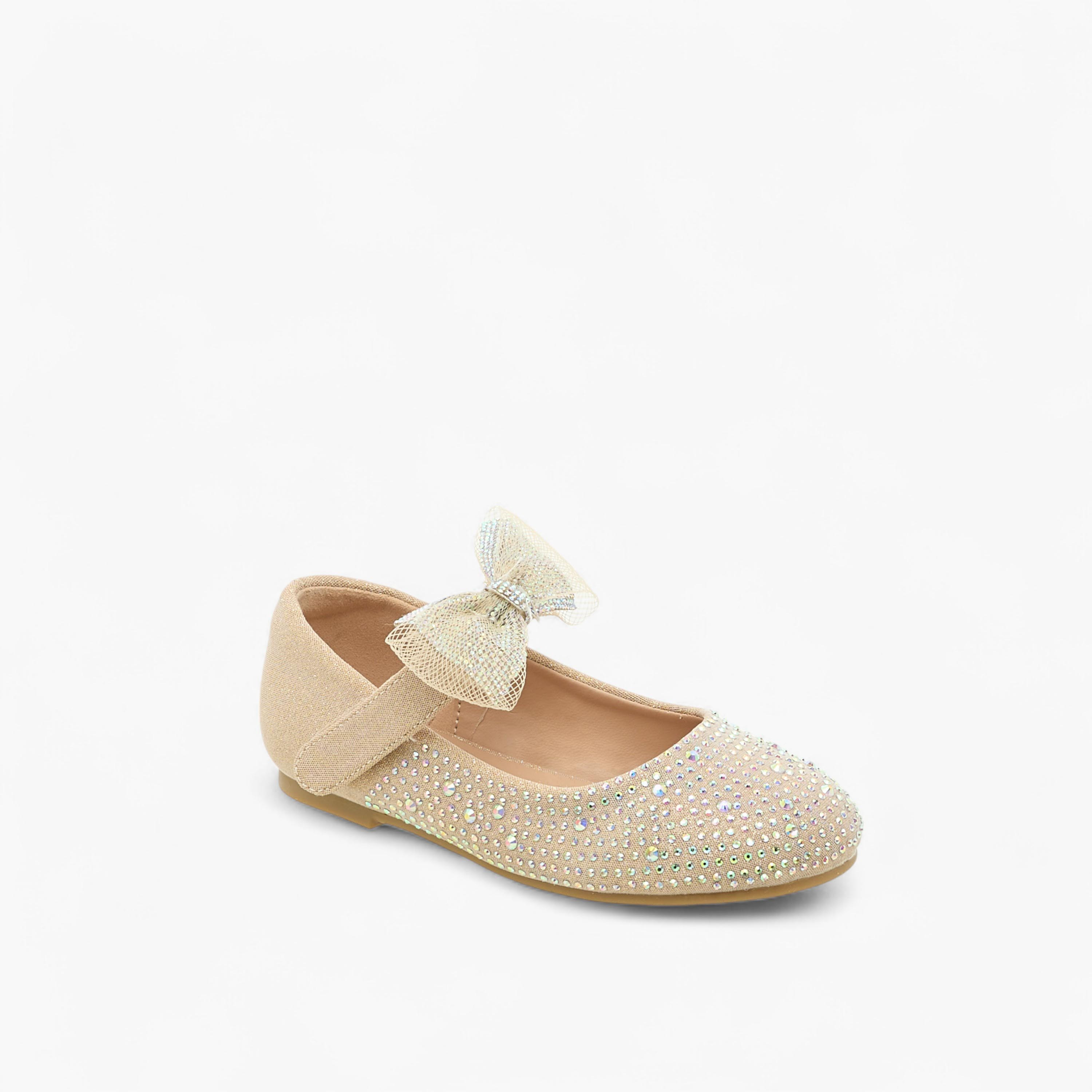 حذاء باليرينا مزين بفيونكة وشريط إغلاق لاصق-girls-shoes-ballerinas-image-7
