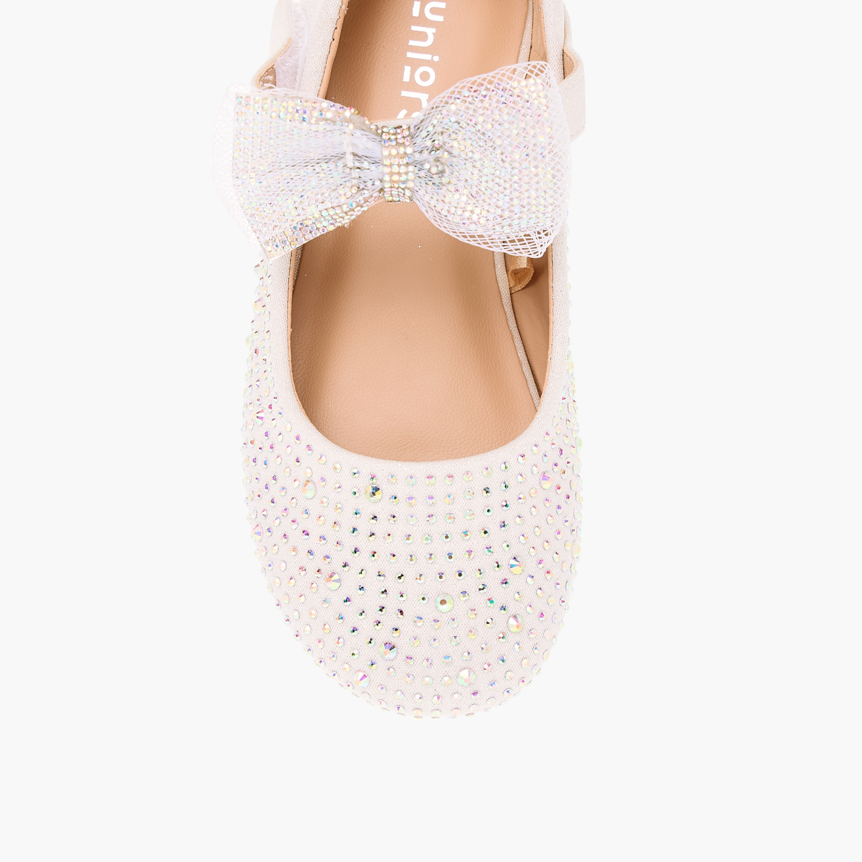 حذاء باليرينا مزين بفيونكة وشريط إغلاق لاصق-girls-shoes-ballerinas-image-4