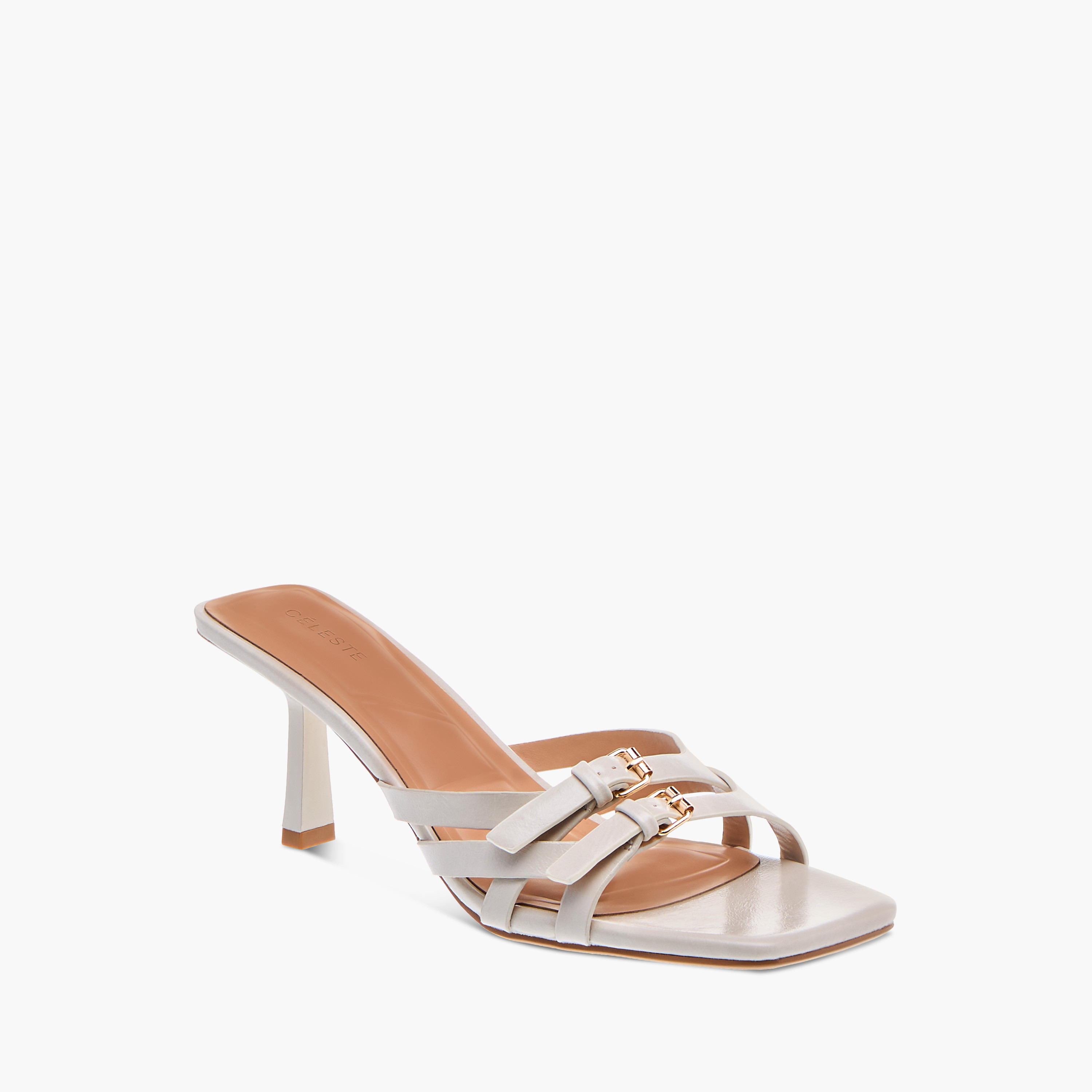Celeste Women's Solid Strap Sandals with Buckle Accent and Stiletto Heels-women-shoes-sandals-heeled-image-2