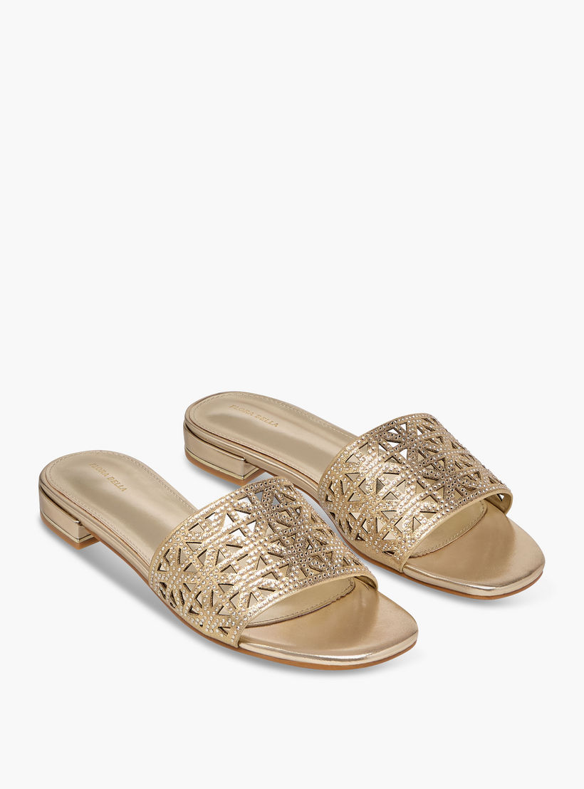 صندل سلايد بتفاصيل مفرغة للنساء من فلورا بيلا-women-shoes-flats-sandals-image-1