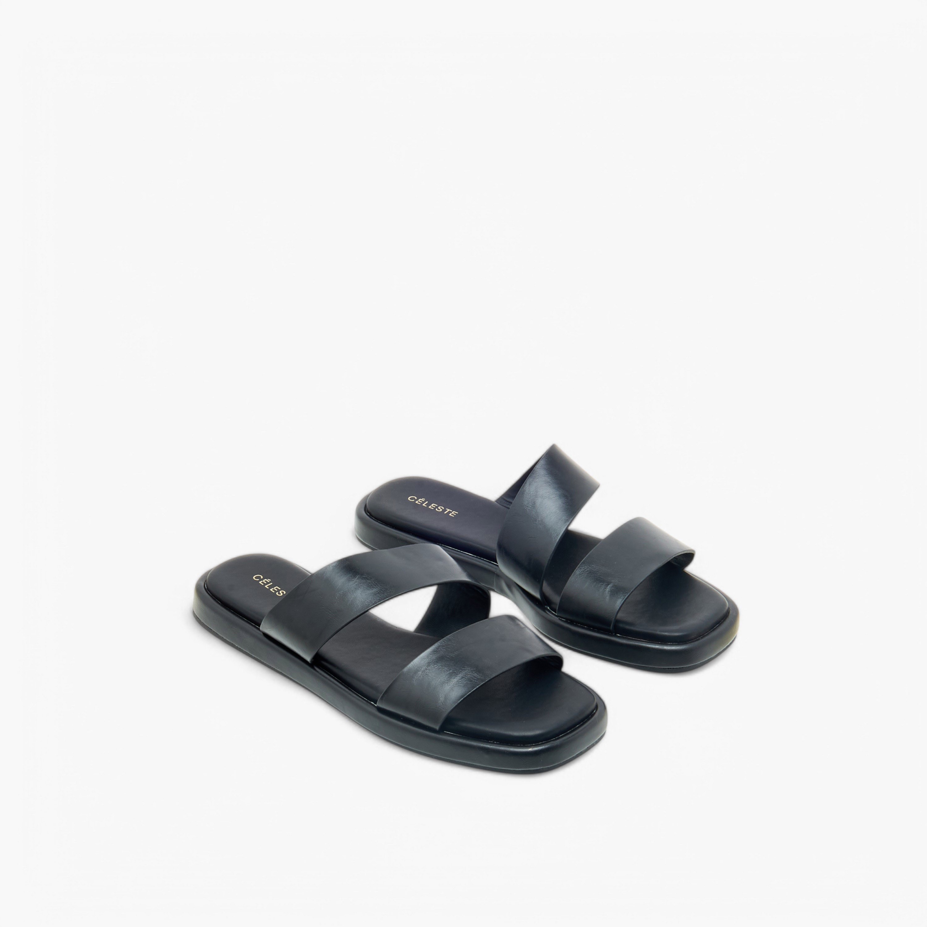 Celeste Women's Solid Slip-On Flat Sandals-women-shoes-flats-sandals-image-1