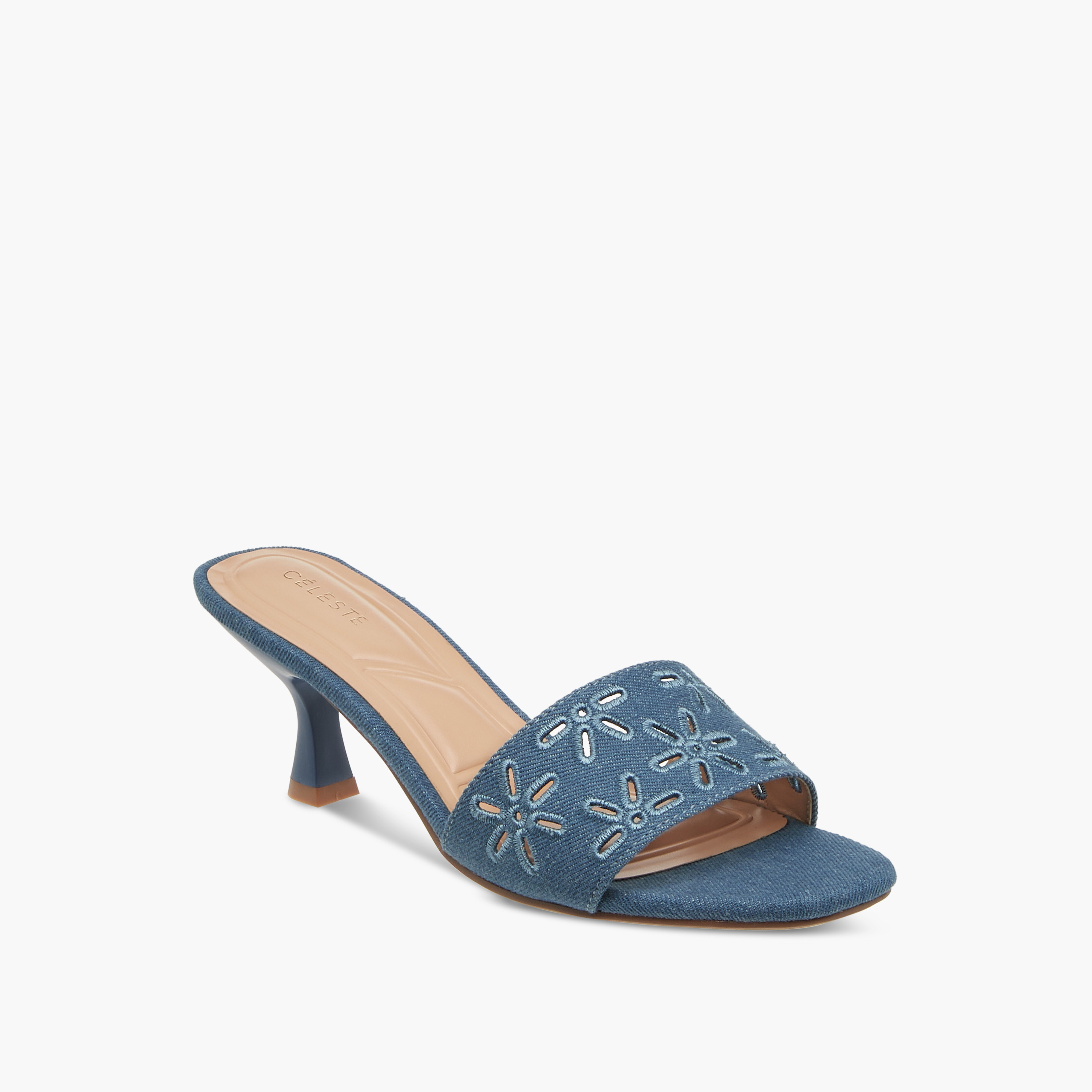 Celeste Women's Flower Embroidered Slip-On Sandals with Kitten Heels-women-shoes-sandals-heeled-image-2