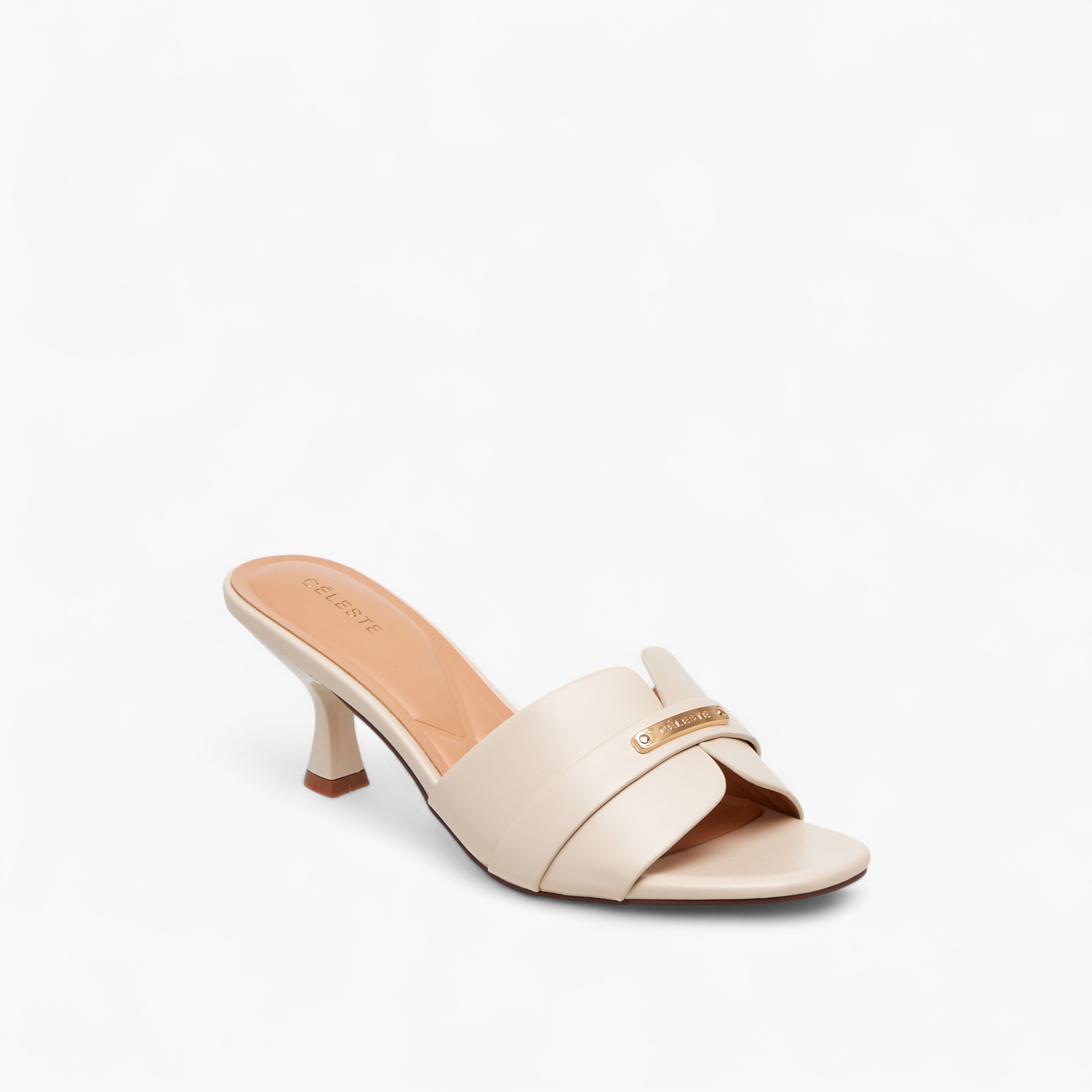 Celeste Women's Solid Slip-On Sandals with Flared Heels-women-shoes-sandals-heeled-image-2