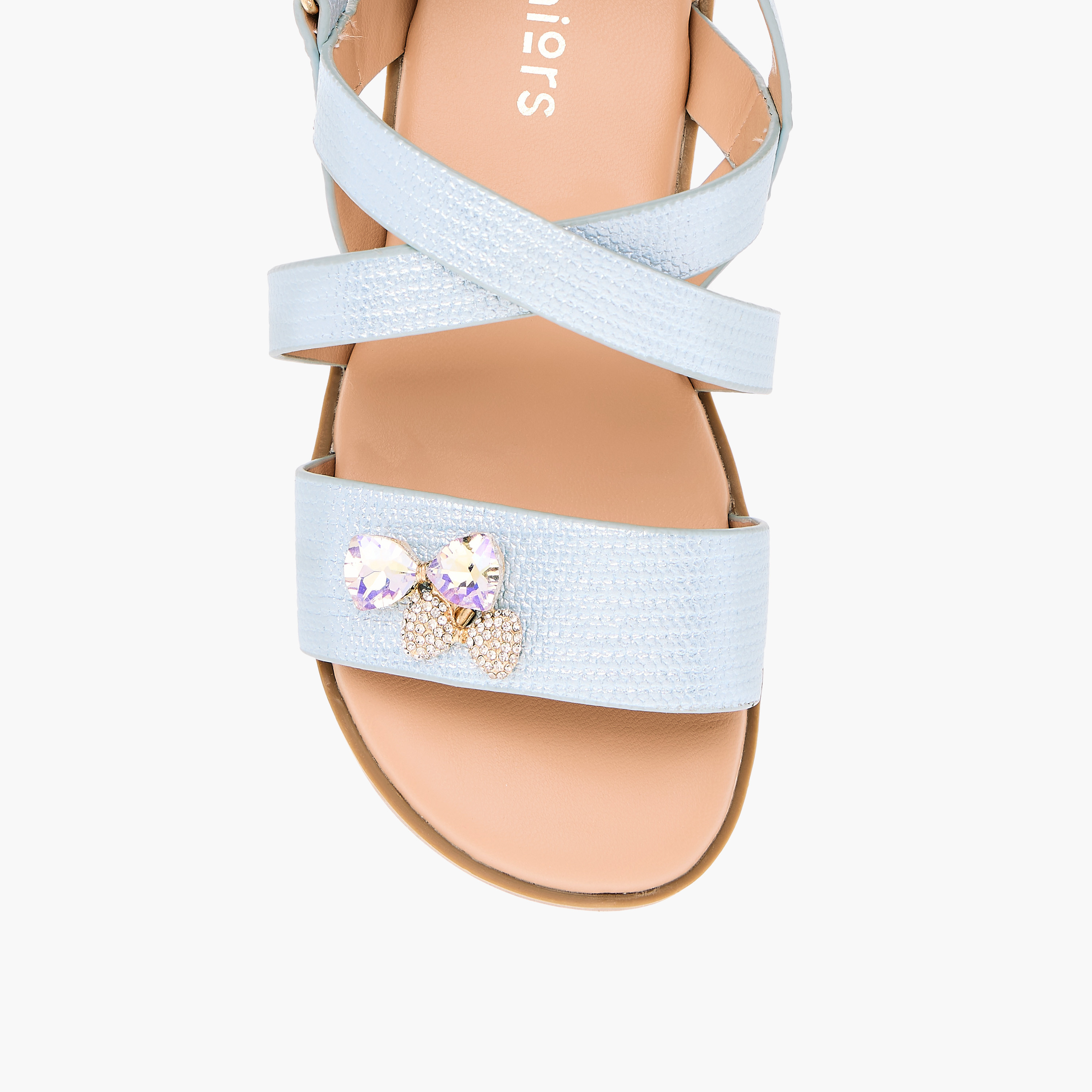 صندل مزيّن بفيونكة بشريط إغلاق لاصق من جونيورز-girls-shoes-sandals-image-11