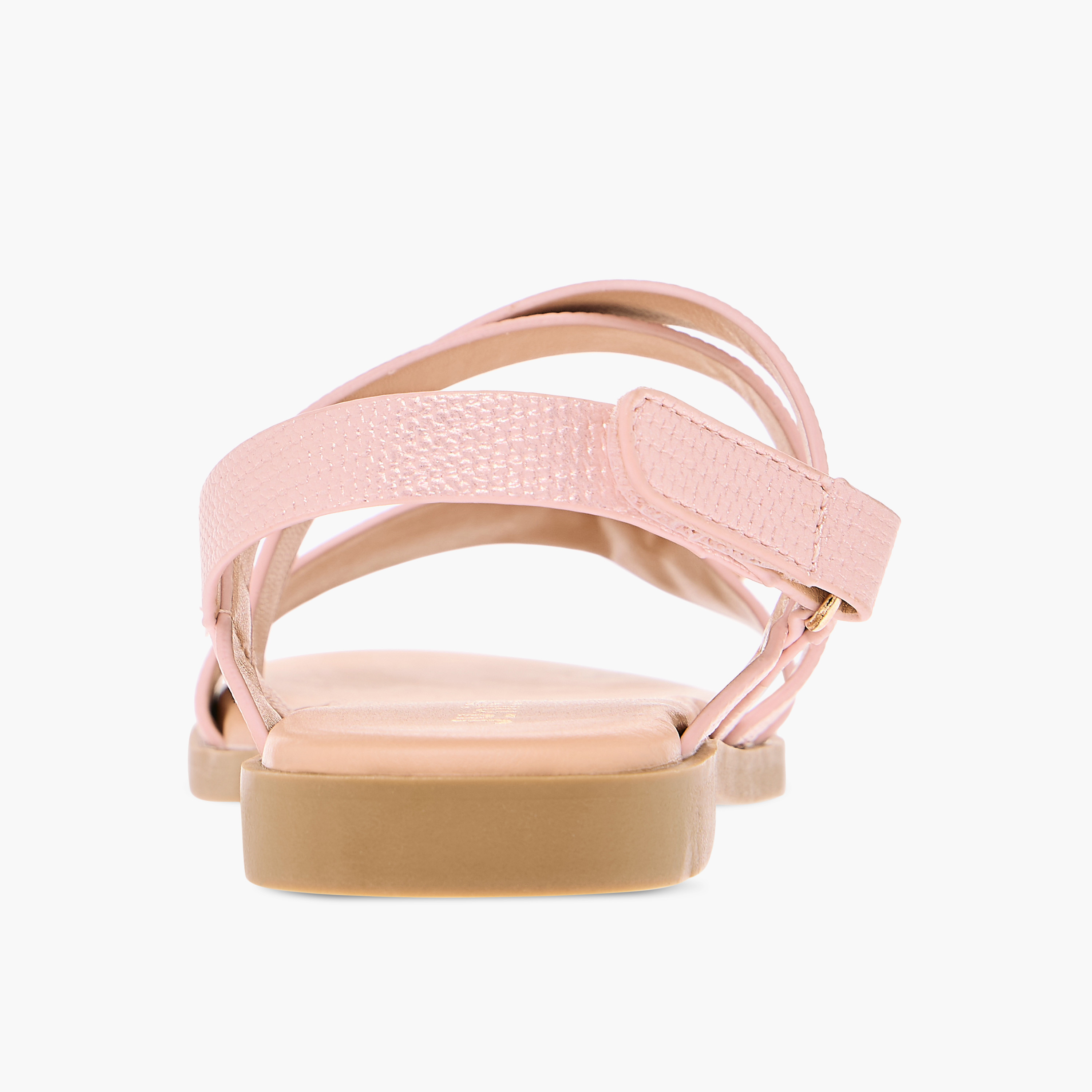Juniors Bow Embellished Sandals with Hook and Loop Closure-girls-shoes-sandals-image-4