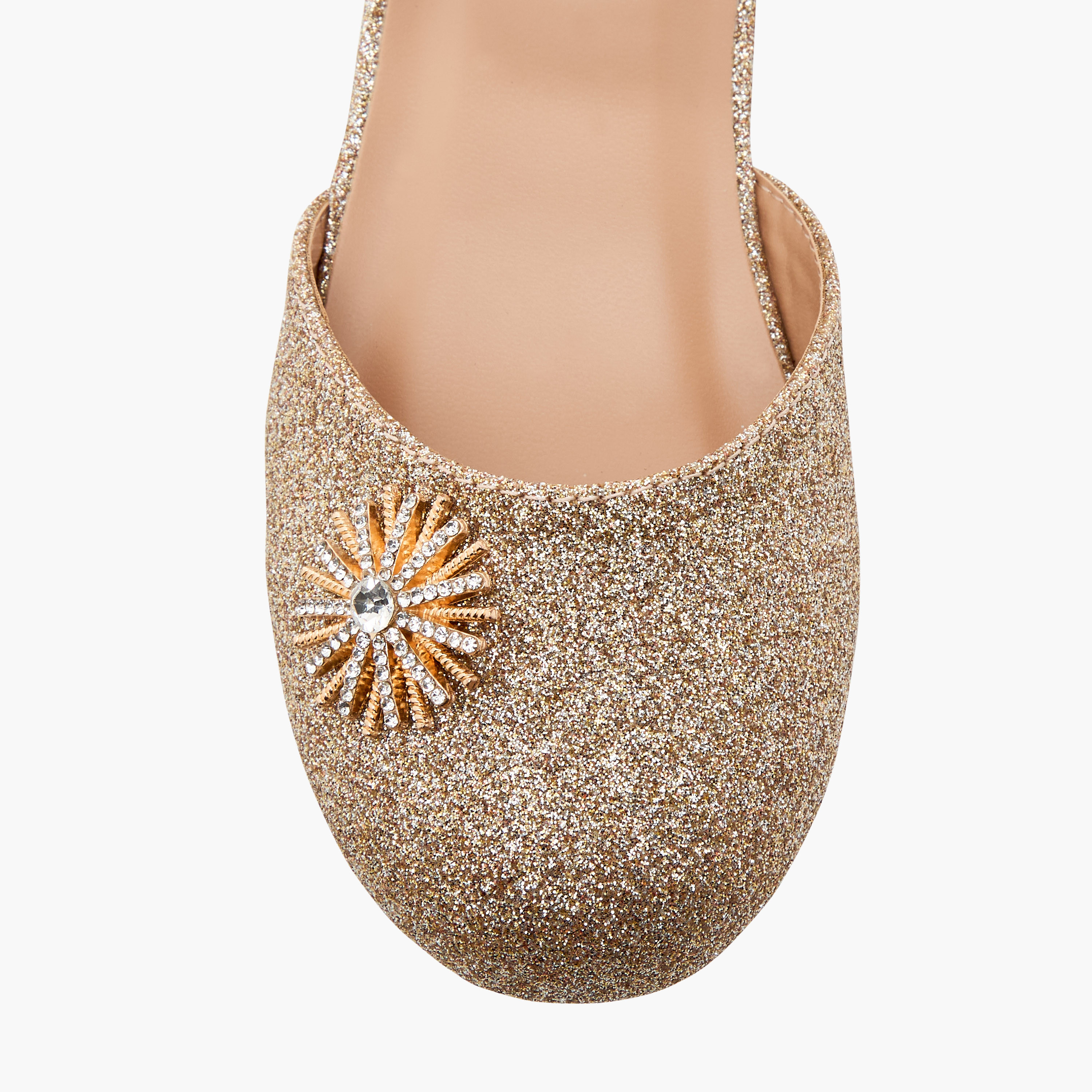 حذاء باليرينا مزين بشريط إغلاق لاصق من جونيورز-girls-shoes-sandals-image-11
