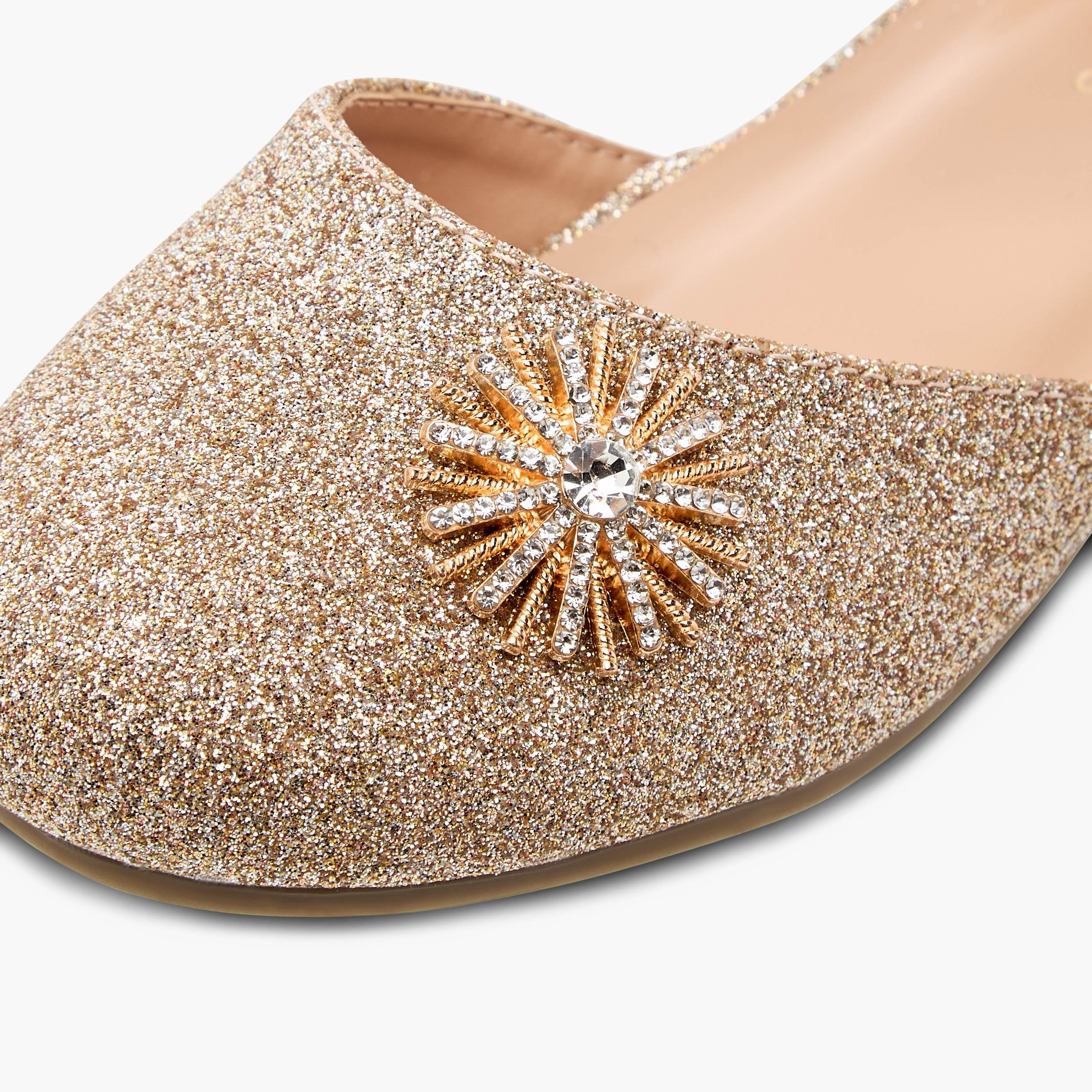 حذاء باليرينا مزين بشريط إغلاق لاصق من جونيورز-girls-shoes-sandals-image-13