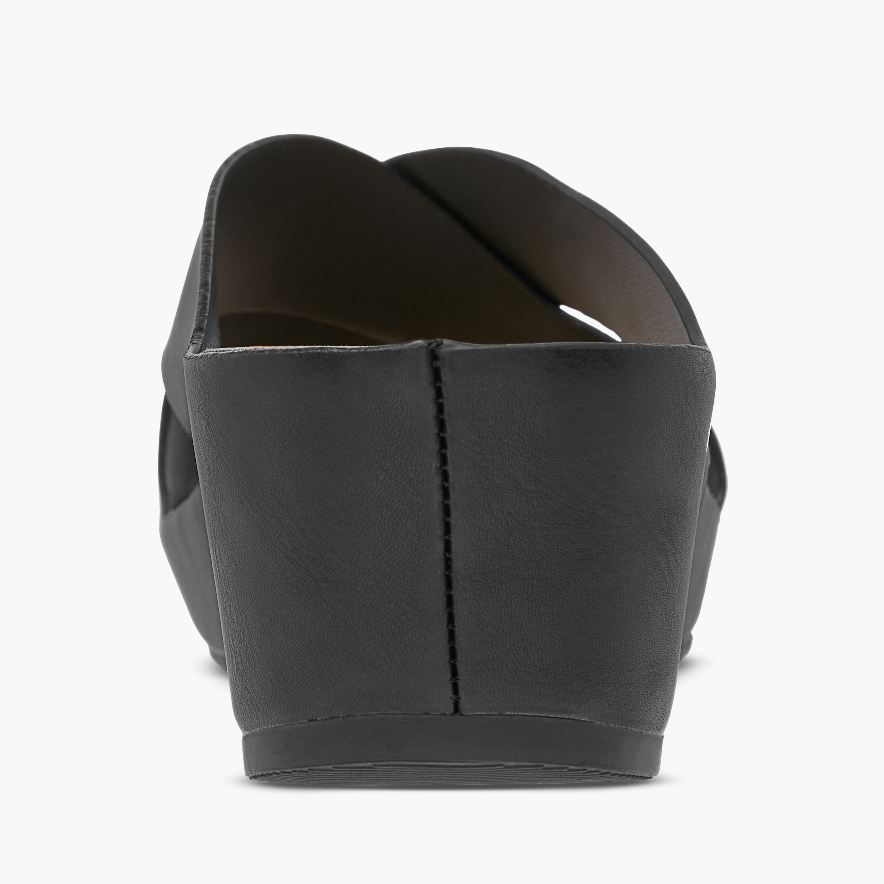 صندل مريح سادة بحزام متقاطع وكعب ويدج من لو كونفورت-women-shoes-sandals-heeled-image-5
