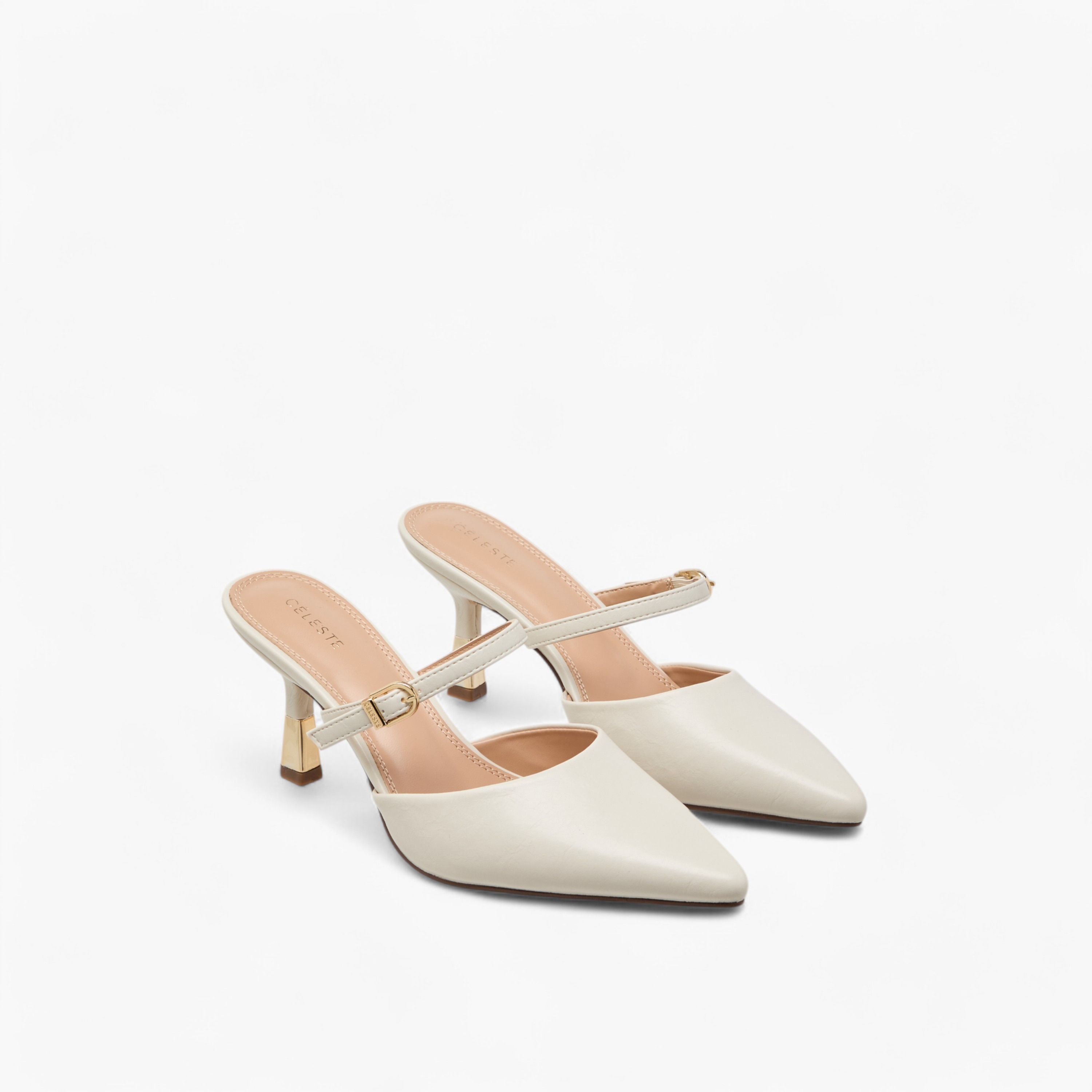 Celeste Women's Solid Slip-On Mules with Stilettos Heels-women-shoes-heels-image-1