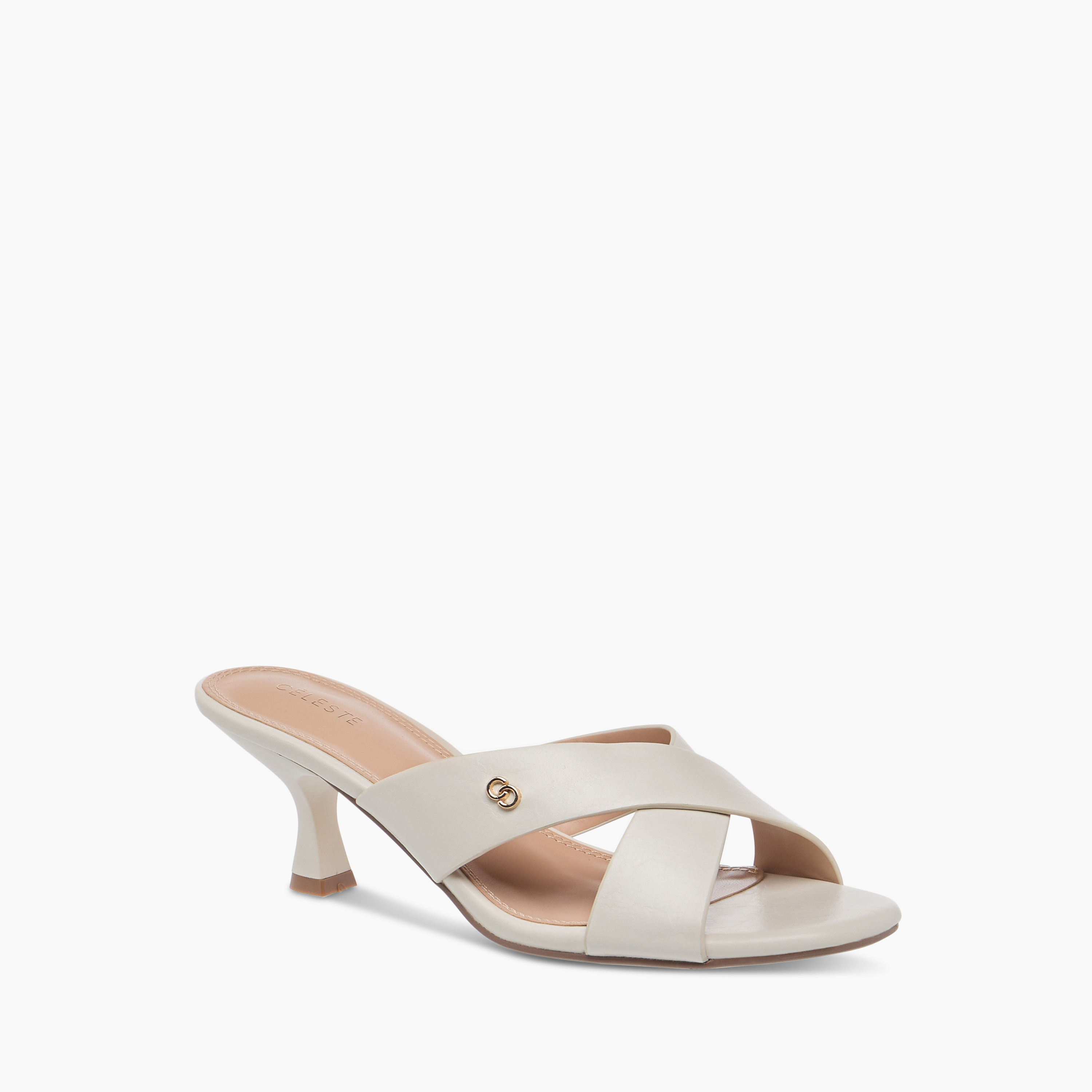 صندل سادة سهل الارتداء بحزام متقاطع وكعب لامع للنساء من سيليست-women-shoes-sandals-heeled-image-2
