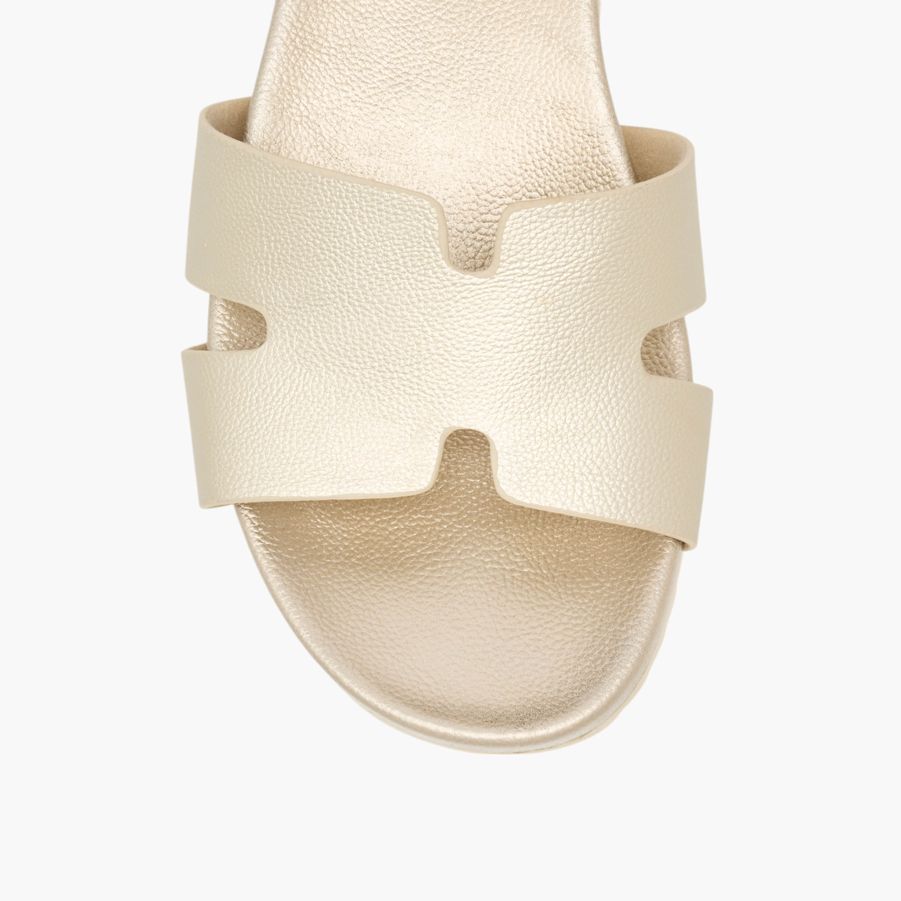 Le Confort Textured Comfort Sandals with Pin Buckle Closure-women-shoes-flats-sandals-image-3