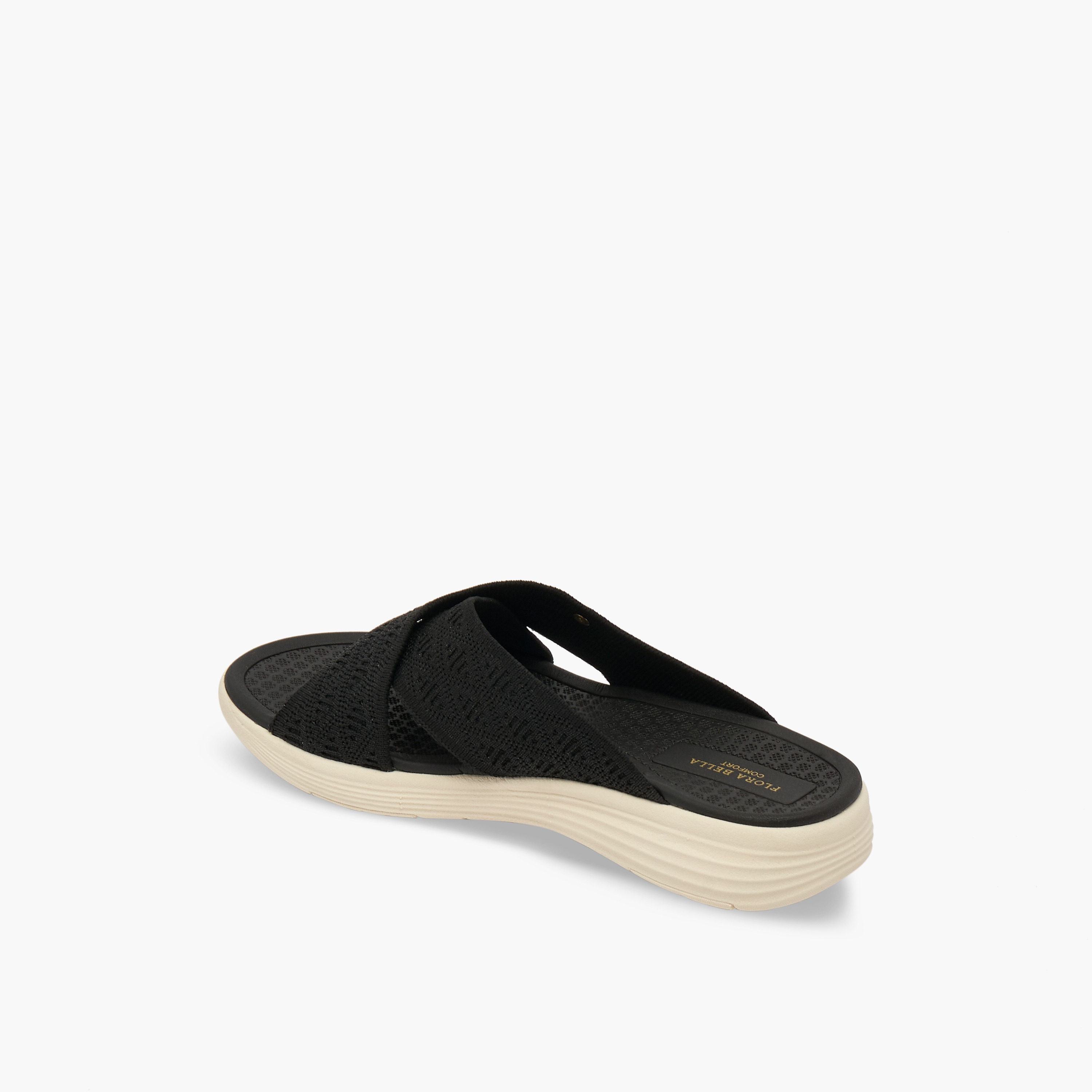 صندل بارز الملمس بأحزمة متقاطعة للنساء من فلورا بيلا-women-shoes-flats-sandals-image-5