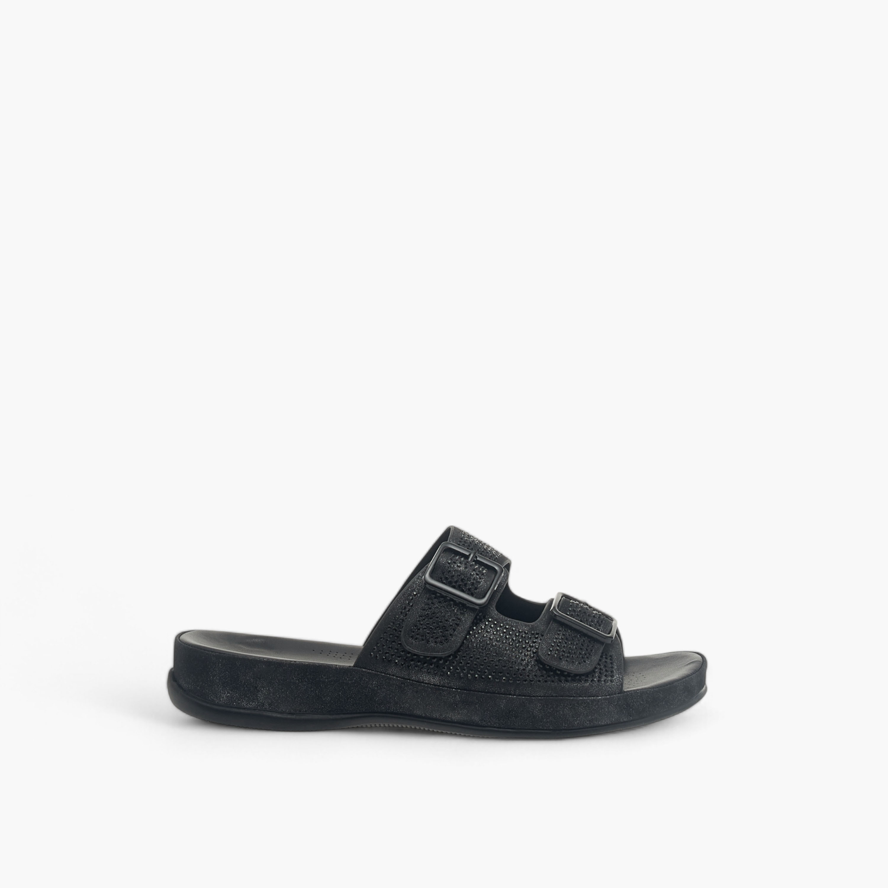 Flora Bella Embellished Slip-On Comfort Sandals with Buckle Accent-women-shoes-flats-sandals-image-3