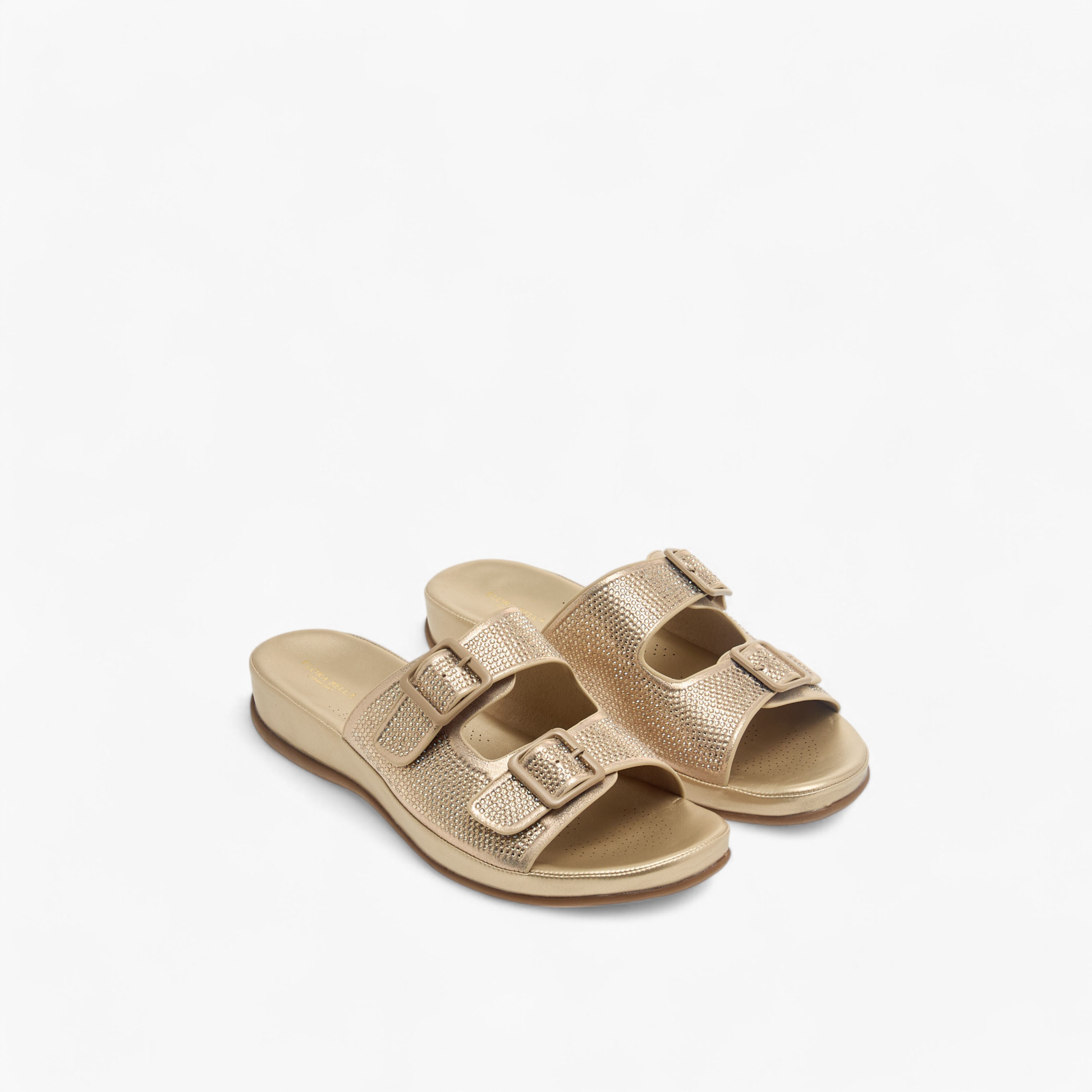 صندل مريح مزين سهل الارتداء بزينة إبزيم من فلورا بيلا-women-shoes-flats-sandals-image-1