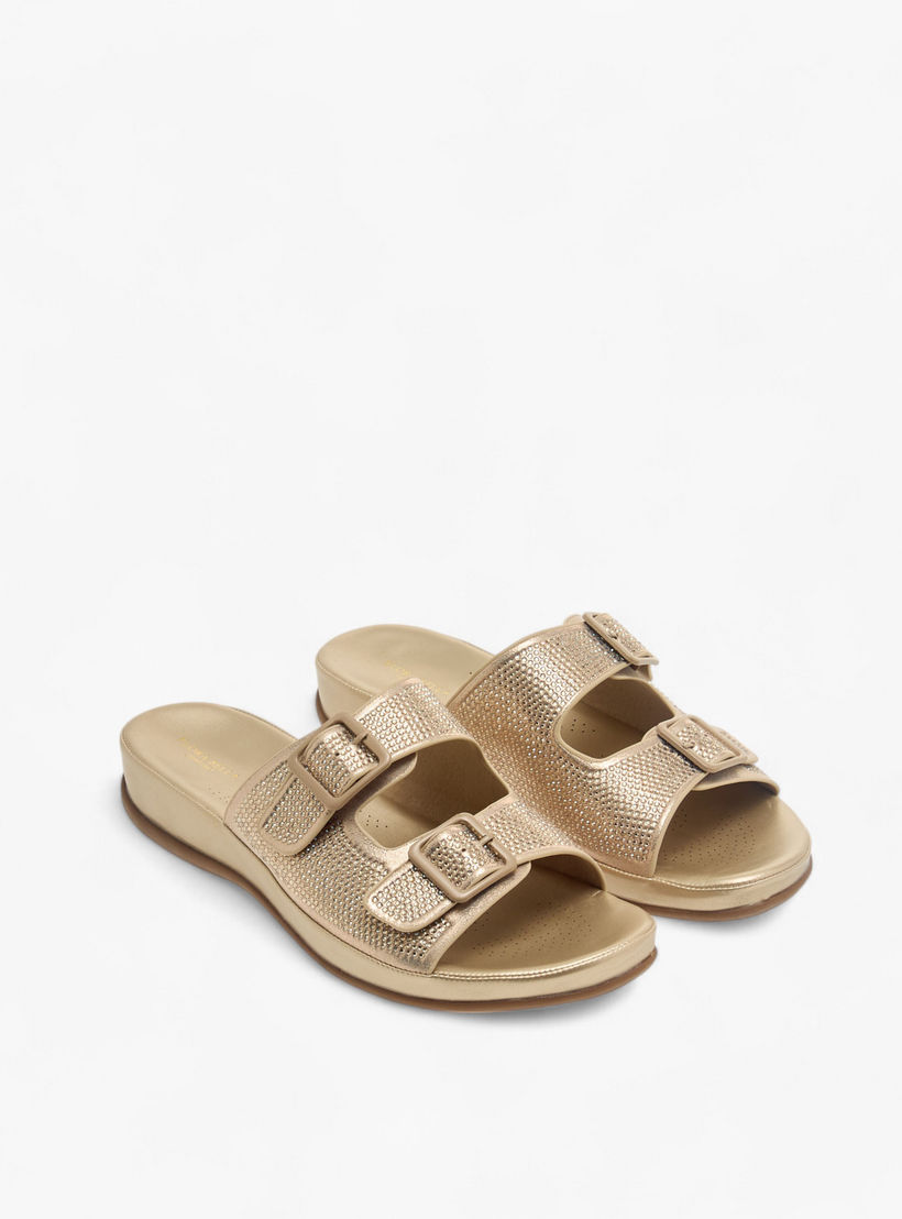 صندل مريح مزين سهل الارتداء بزينة إبزيم من فلورا بيلا-women-shoes-flats-sandals-image-1