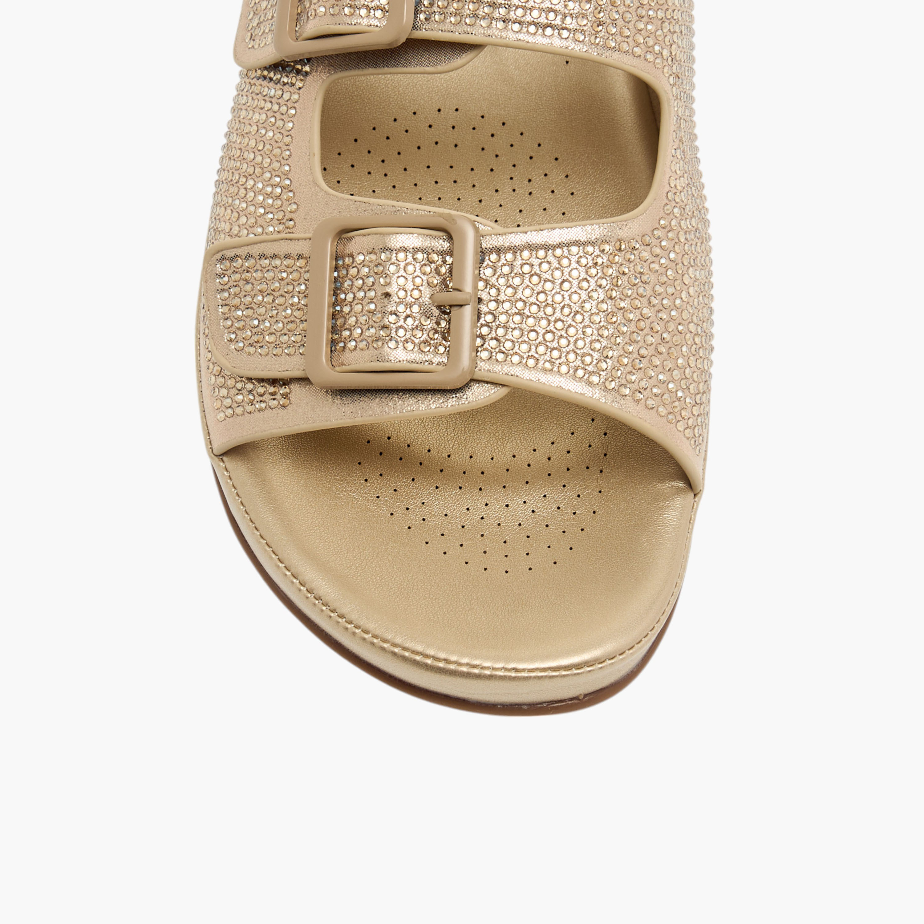 صندل مريح مزين سهل الارتداء بزينة إبزيم من فلورا بيلا-women-shoes-flats-sandals-image-4