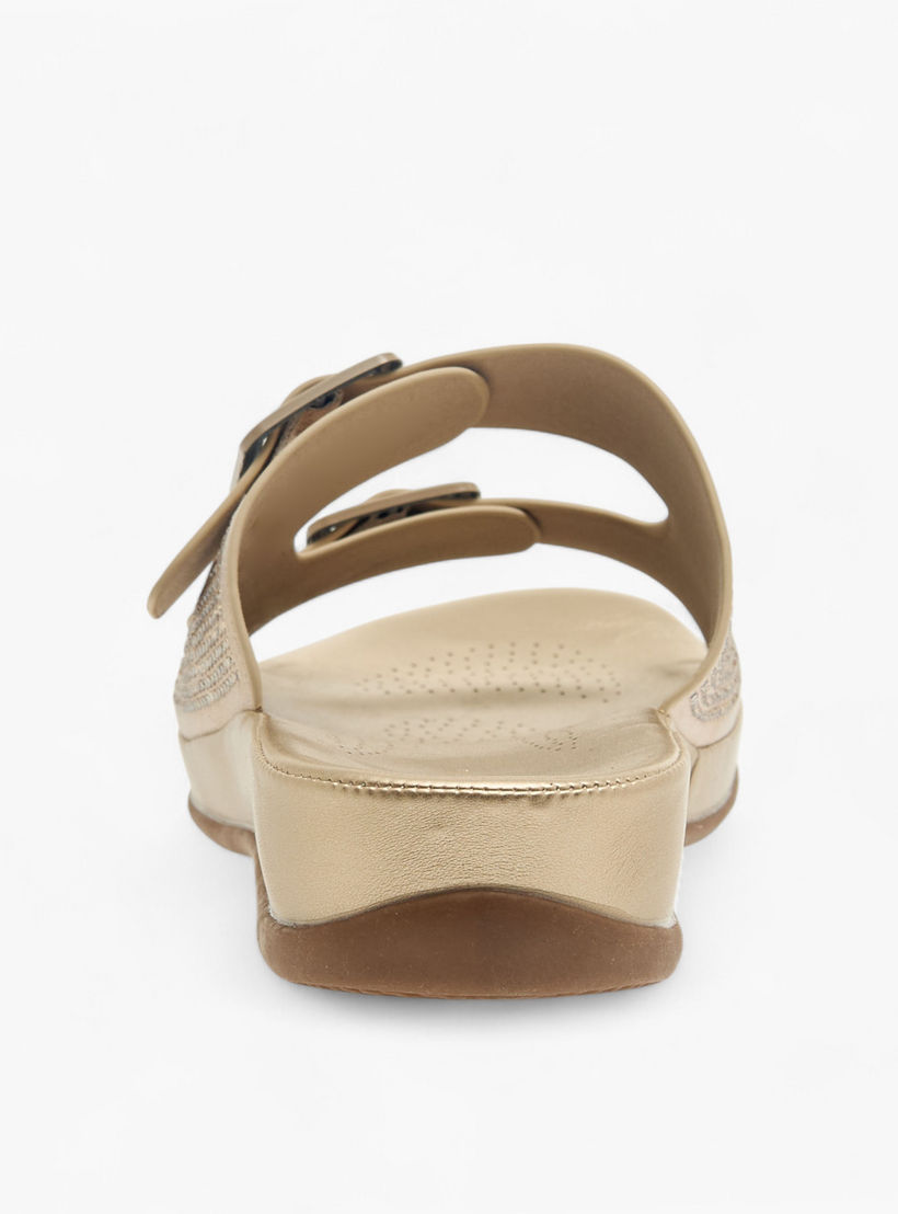 صندل مريح مزين سهل الارتداء بزينة إبزيم من فلورا بيلا-women-shoes-flats-sandals-image-5