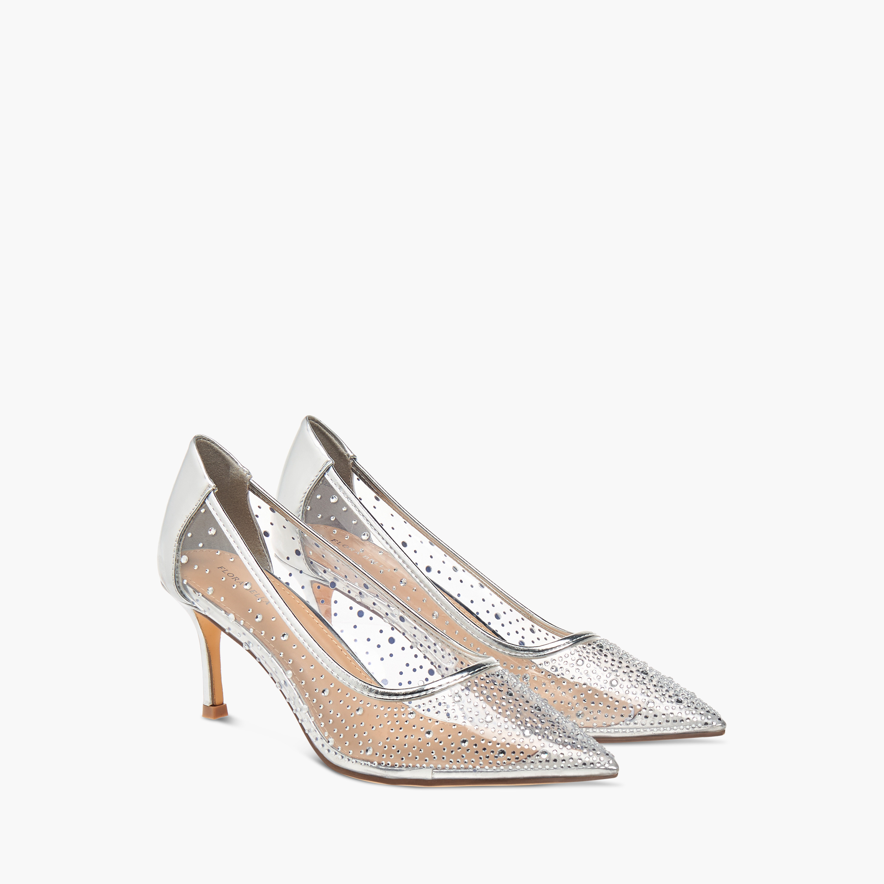 حذاء كلاسيكي بمقدمة مدببة مزيّن بالكريستال وكعب ستيليتو من فلورا بيلا-women-shoes-heels-image-1