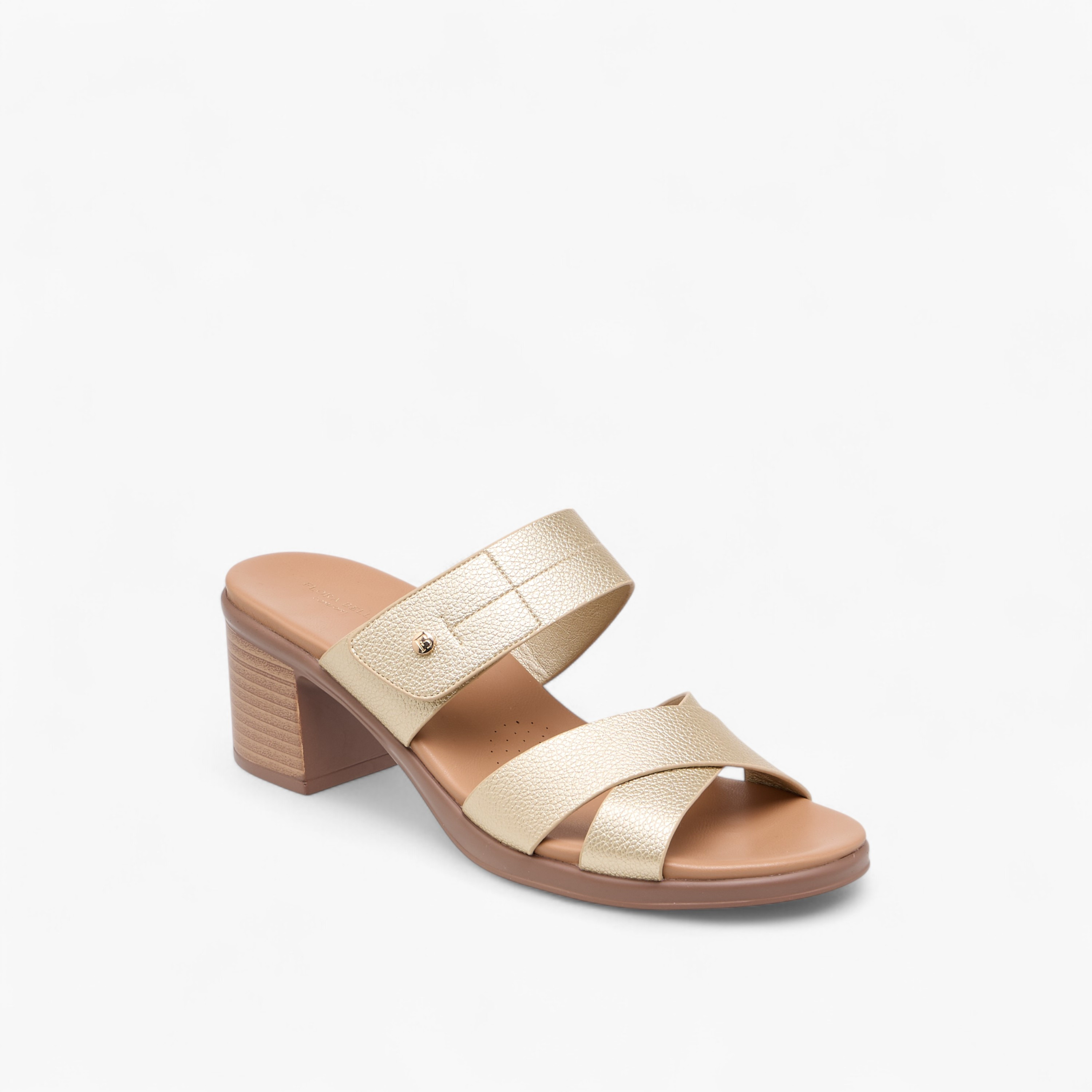 صندل سهل الارتداء بحزام متقاطع وكعب سميك من فلورا بيلا-women-shoes-sandals-heeled-image-2