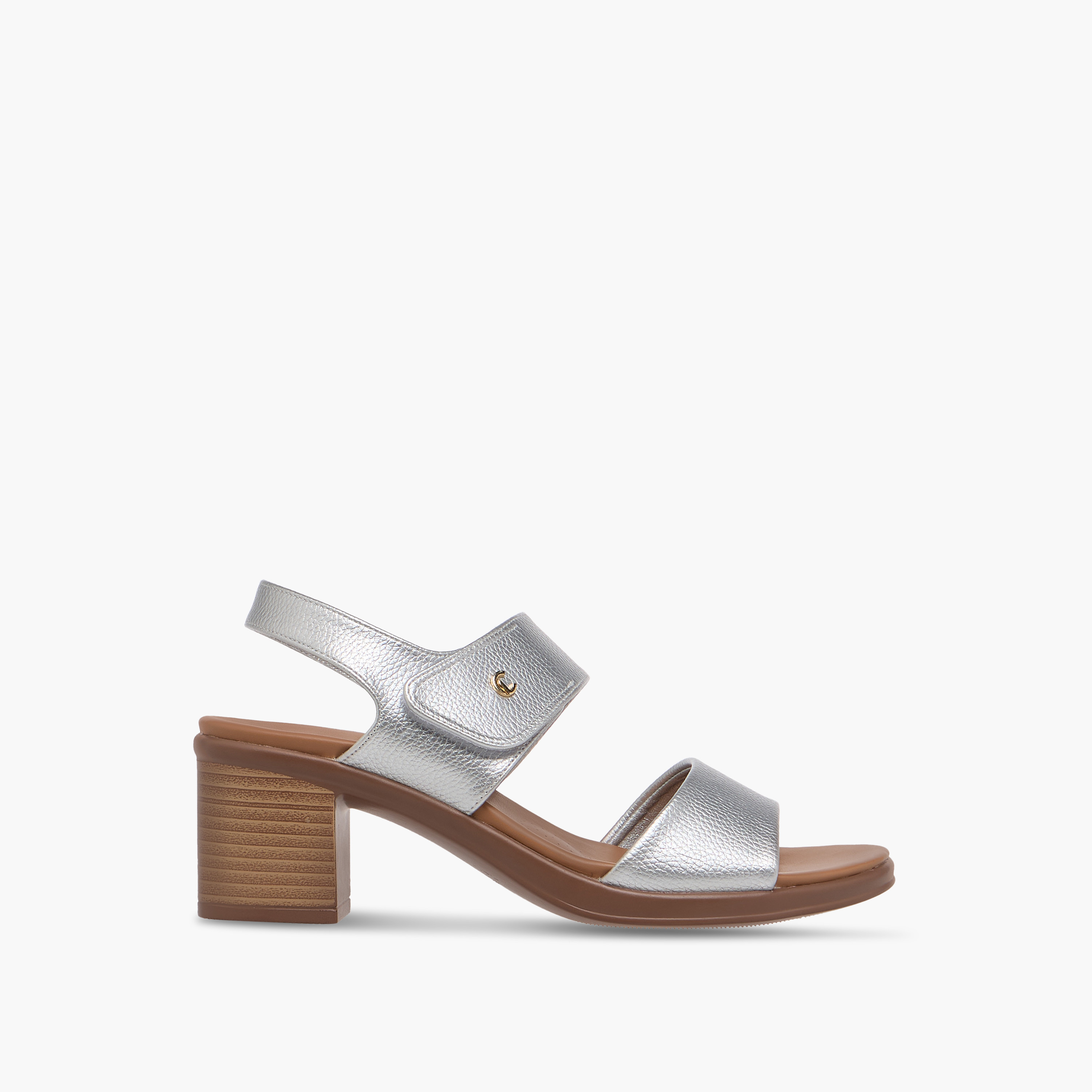 Le Confort Solid Block Heel Sandals with Hook and Loop Closure-women-shoes-sandals-heeled-image-3