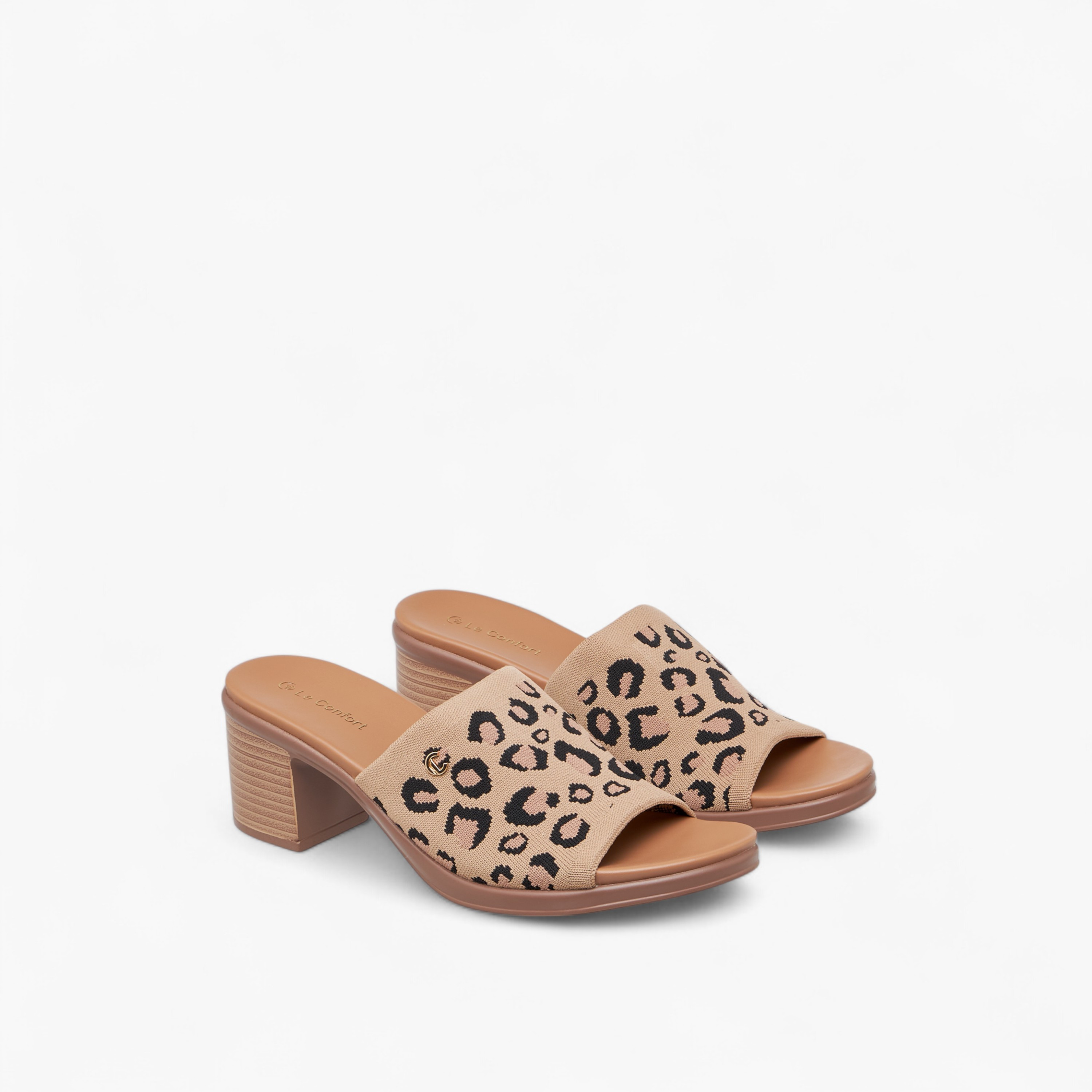 Le Confort Printed Slip-On Sandals with Block Heels-women-shoes-sandals-heeled-image-1