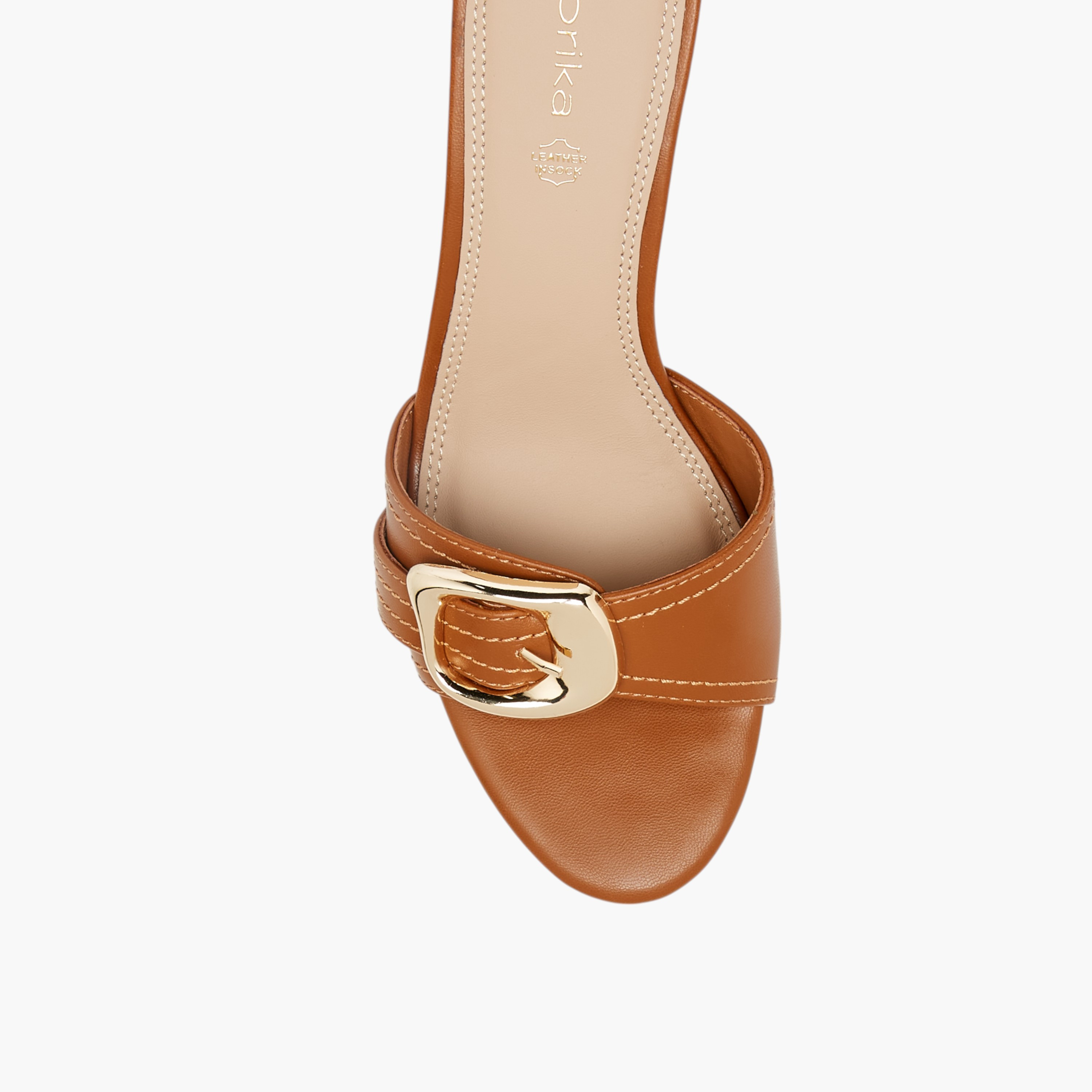 صندل بزينة فيونكة سهل الارتداء بكعب ستيليتو من بابريكا-women-shoes-sandals-heeled-image-2