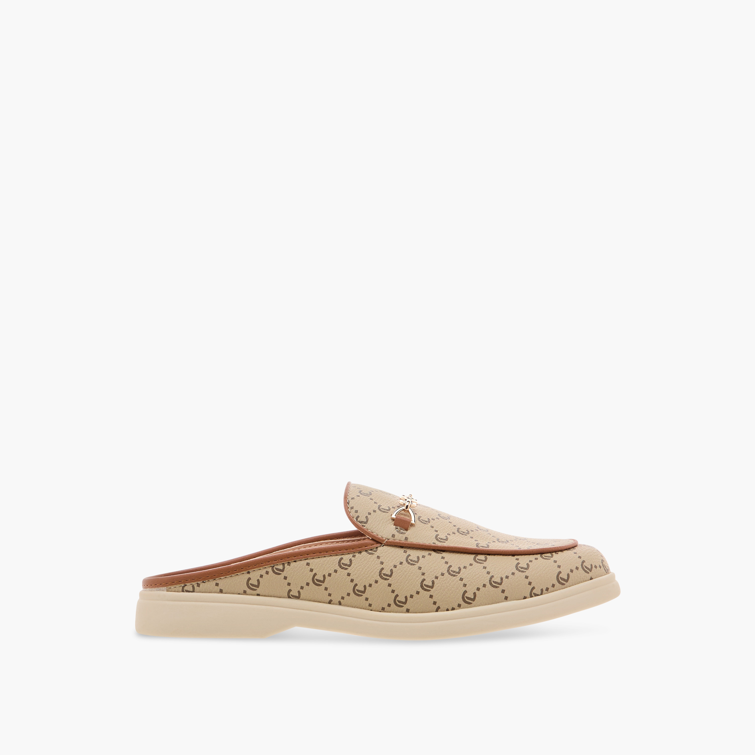 Le Confort Monogram Print Slip-On Mules-women-shoes-flats-mules-image-3