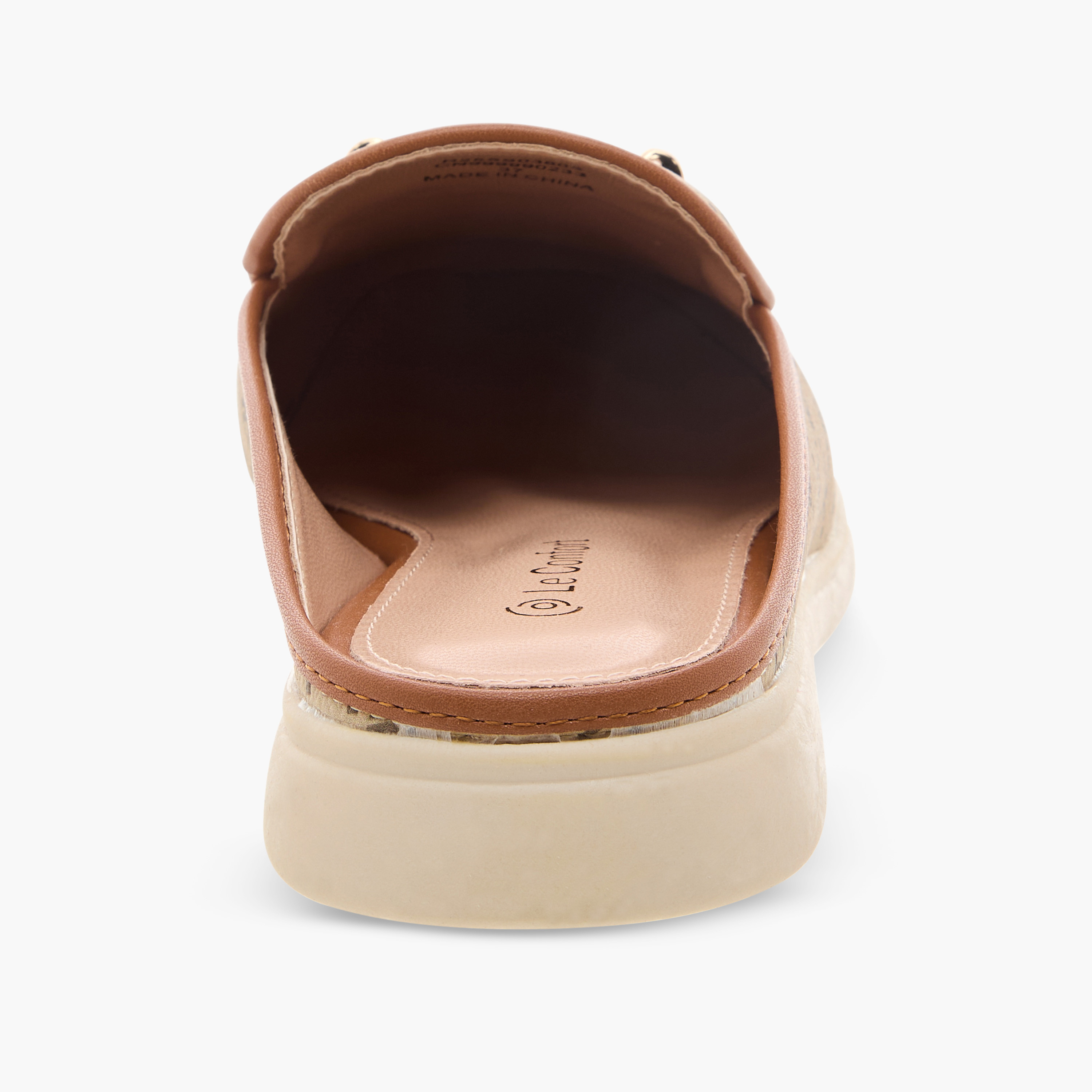 Le Confort Monogram Print Slip-On Mules-women-shoes-flats-mules-image-5