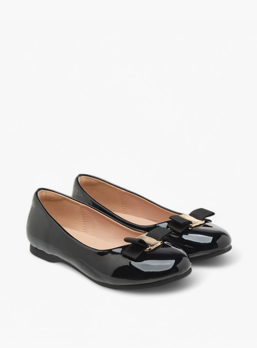 حذاء باليرينا سهل الارتداء بفيونكة من جونيورز-girls-shoes-ballerinas-image-1