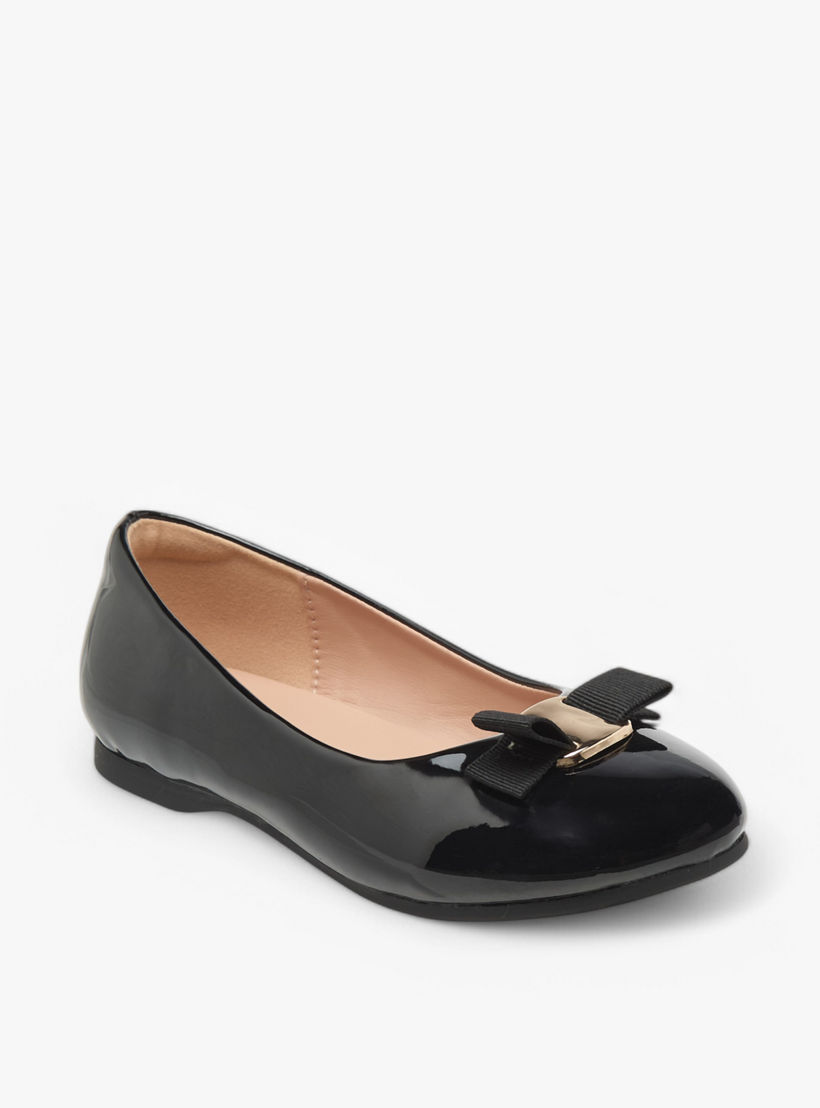 حذاء باليرينا سهل الارتداء بفيونكة من جونيورز-girls-shoes-ballerinas-image-2