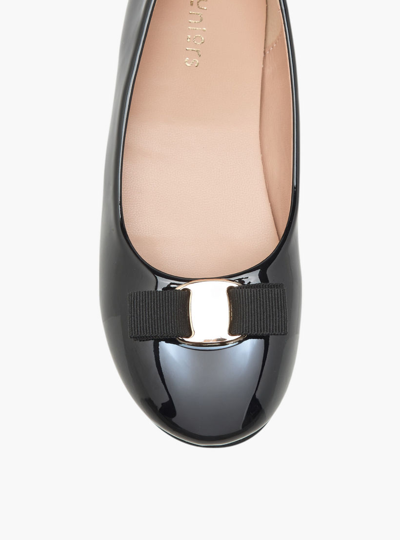 حذاء باليرينا سهل الارتداء بفيونكة من جونيورز-girls-shoes-ballerinas-image-4