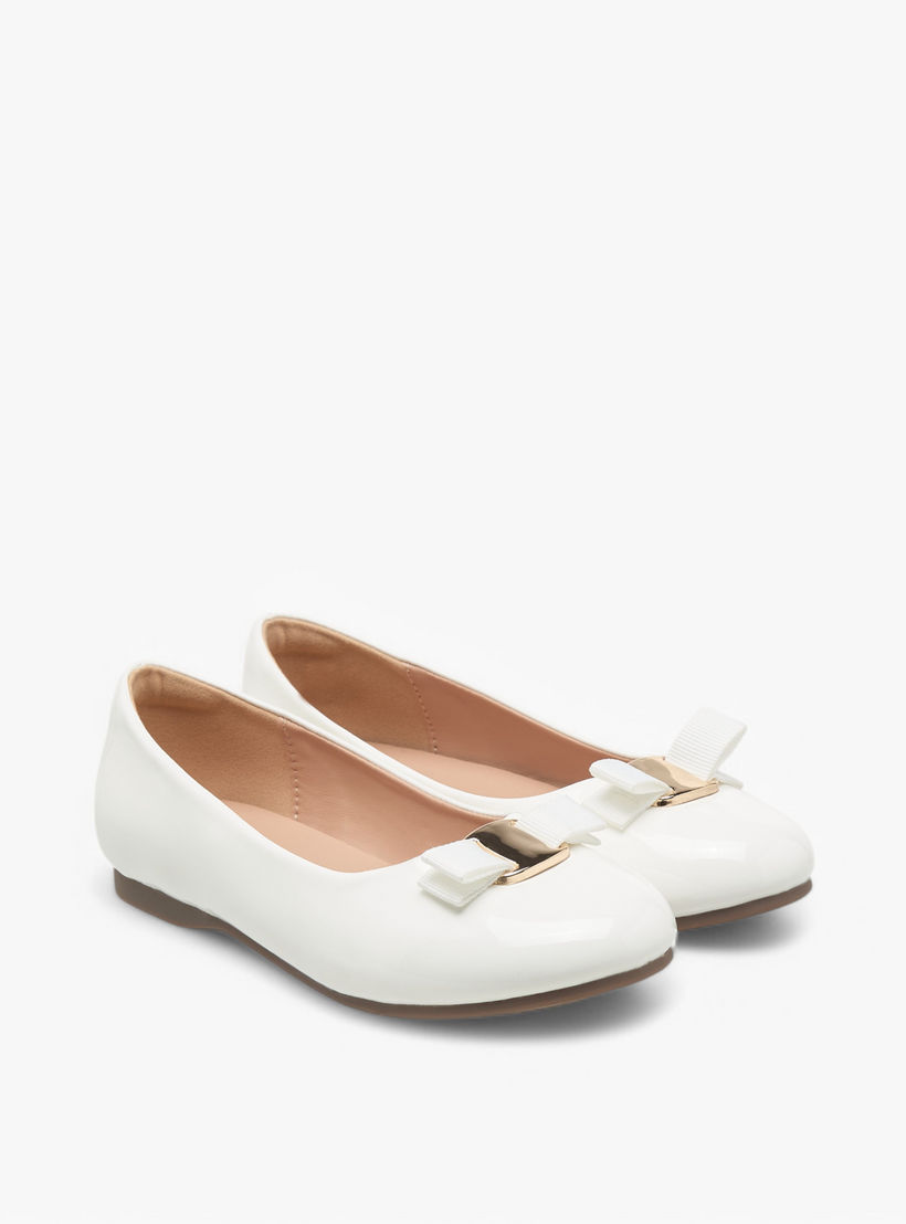 حذاء باليرينا سهل الارتداء بفيونكة من جونيورز-girls-shoes-ballerinas-image-1