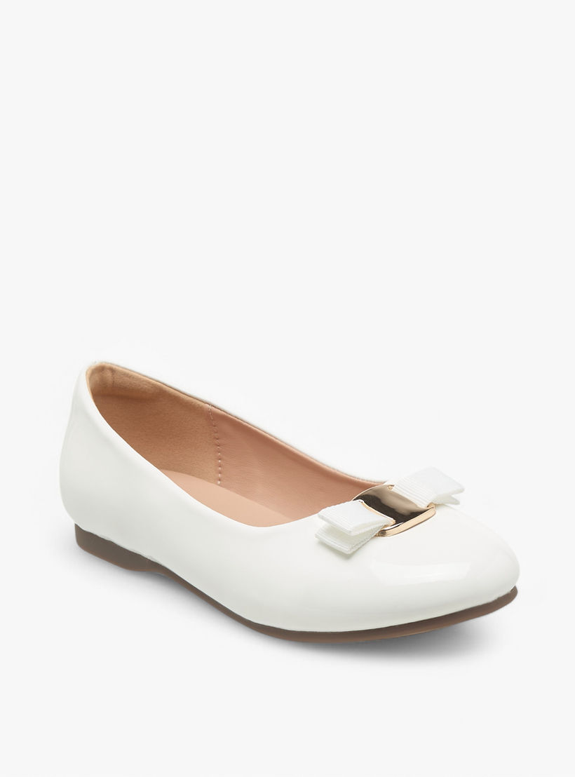 حذاء باليرينا سهل الارتداء بفيونكة من جونيورز-girls-shoes-ballerinas-image-2