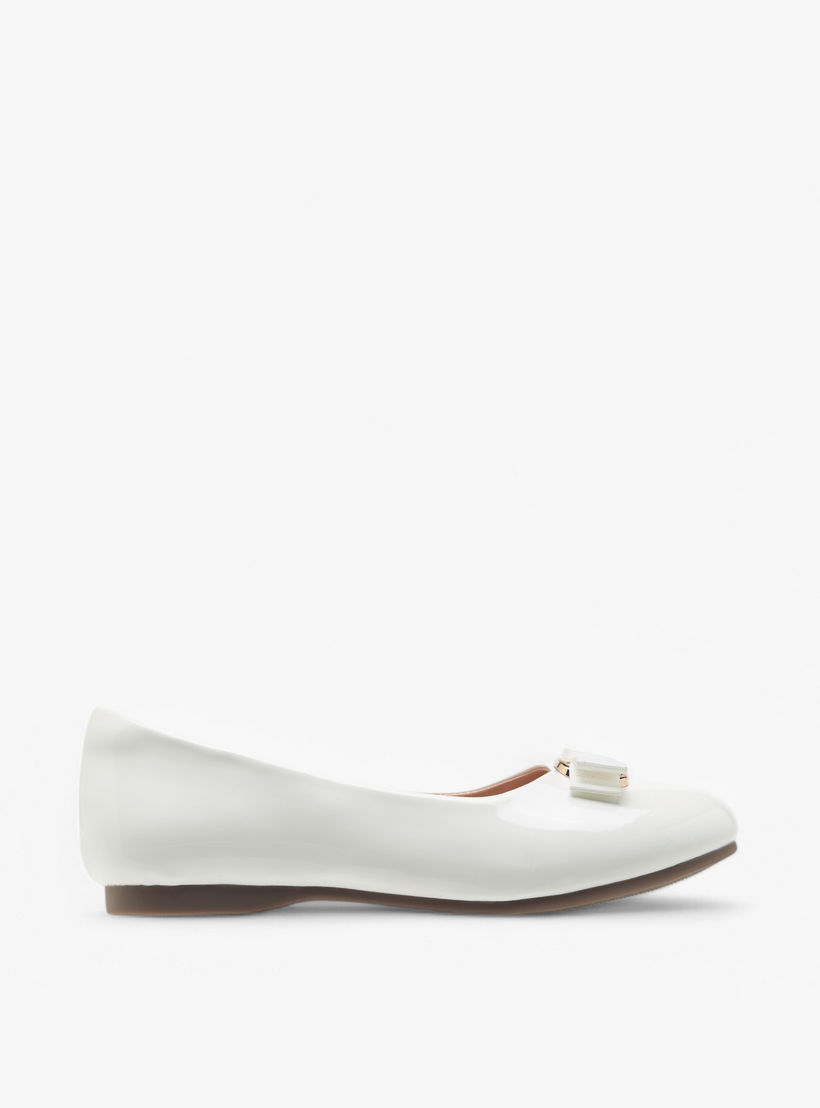 حذاء باليرينا سهل الارتداء بفيونكة من جونيورز-girls-shoes-ballerinas-image-3