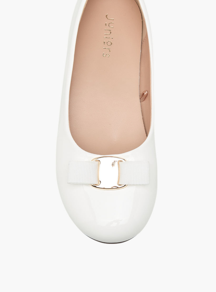 حذاء باليرينا سهل الارتداء بفيونكة من جونيورز-girls-shoes-ballerinas-image-4