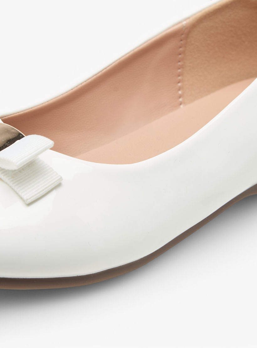 حذاء باليرينا سهل الارتداء بفيونكة من جونيورز-girls-shoes-ballerinas-image-6