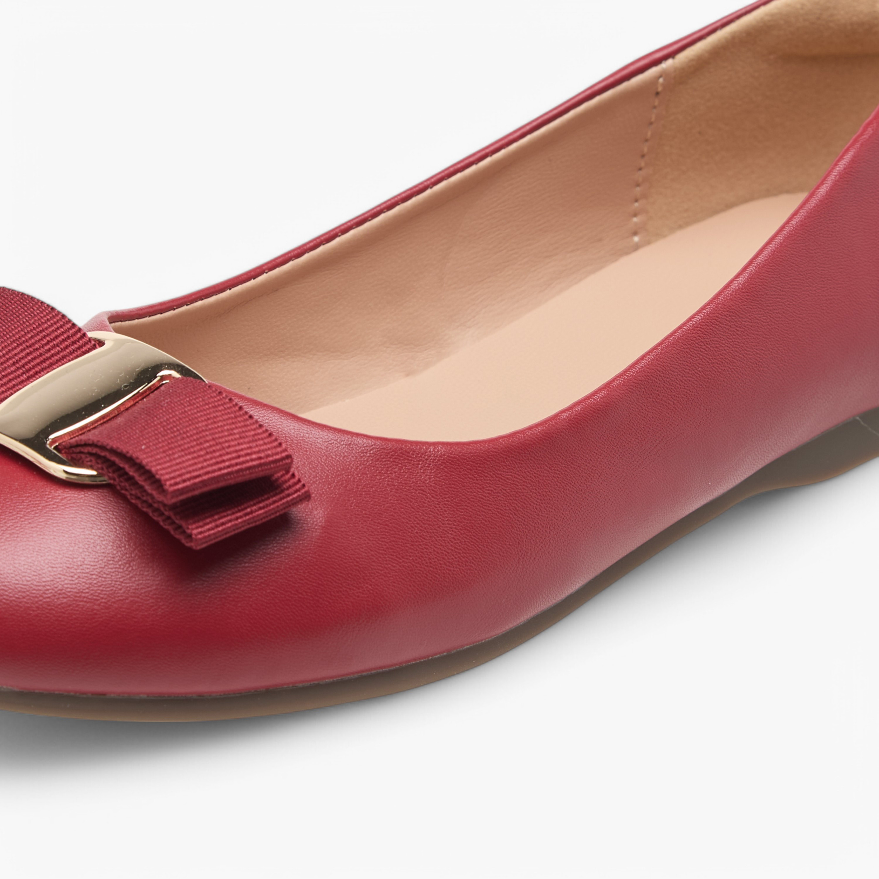 Little Missy Bow Accent Slip-On Ballerina Shoes-girls-shoes-ballerinas-image-6