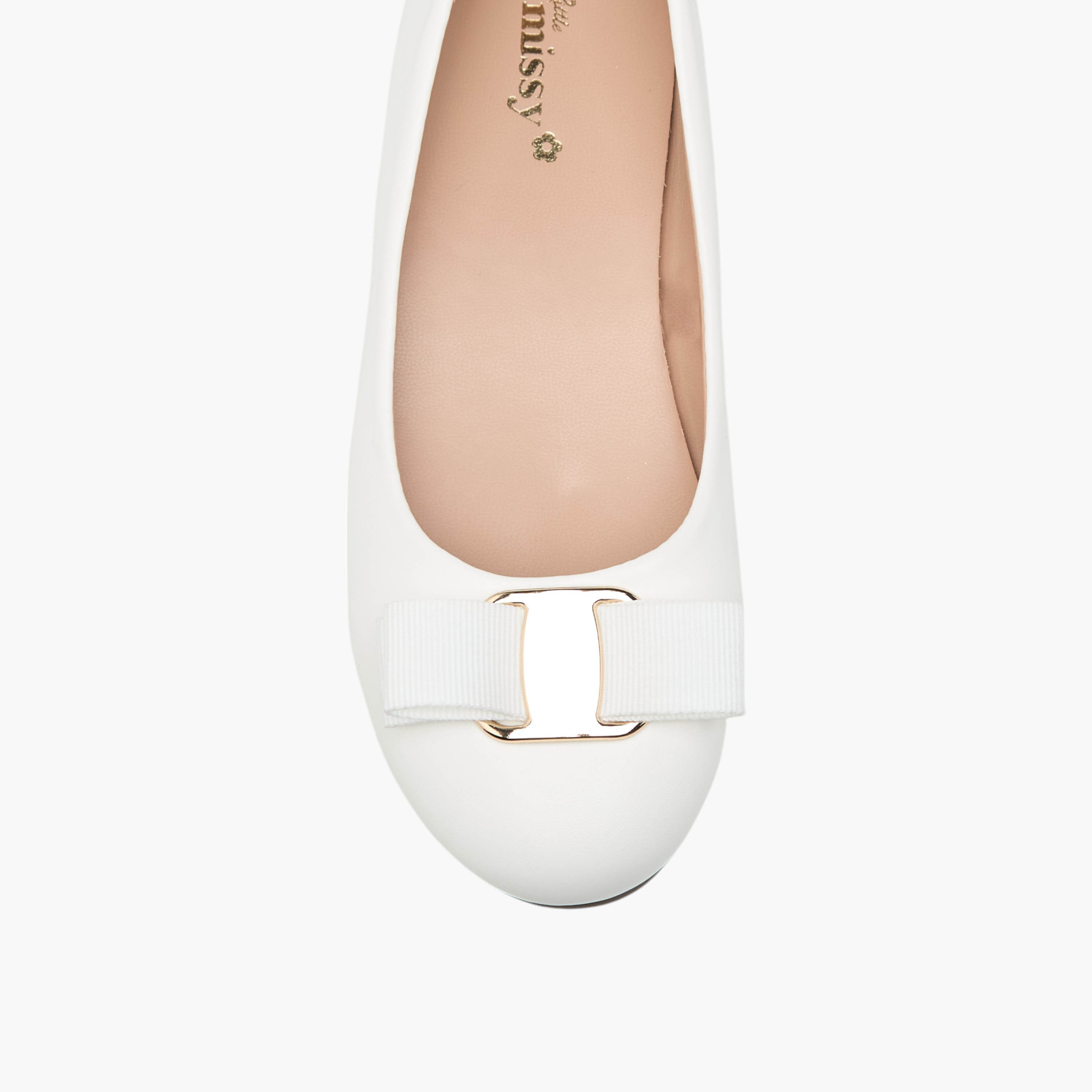 Little Missy Bow Accent Slip-On Ballerina Shoes-girls-shoes-ballerinas-image-4