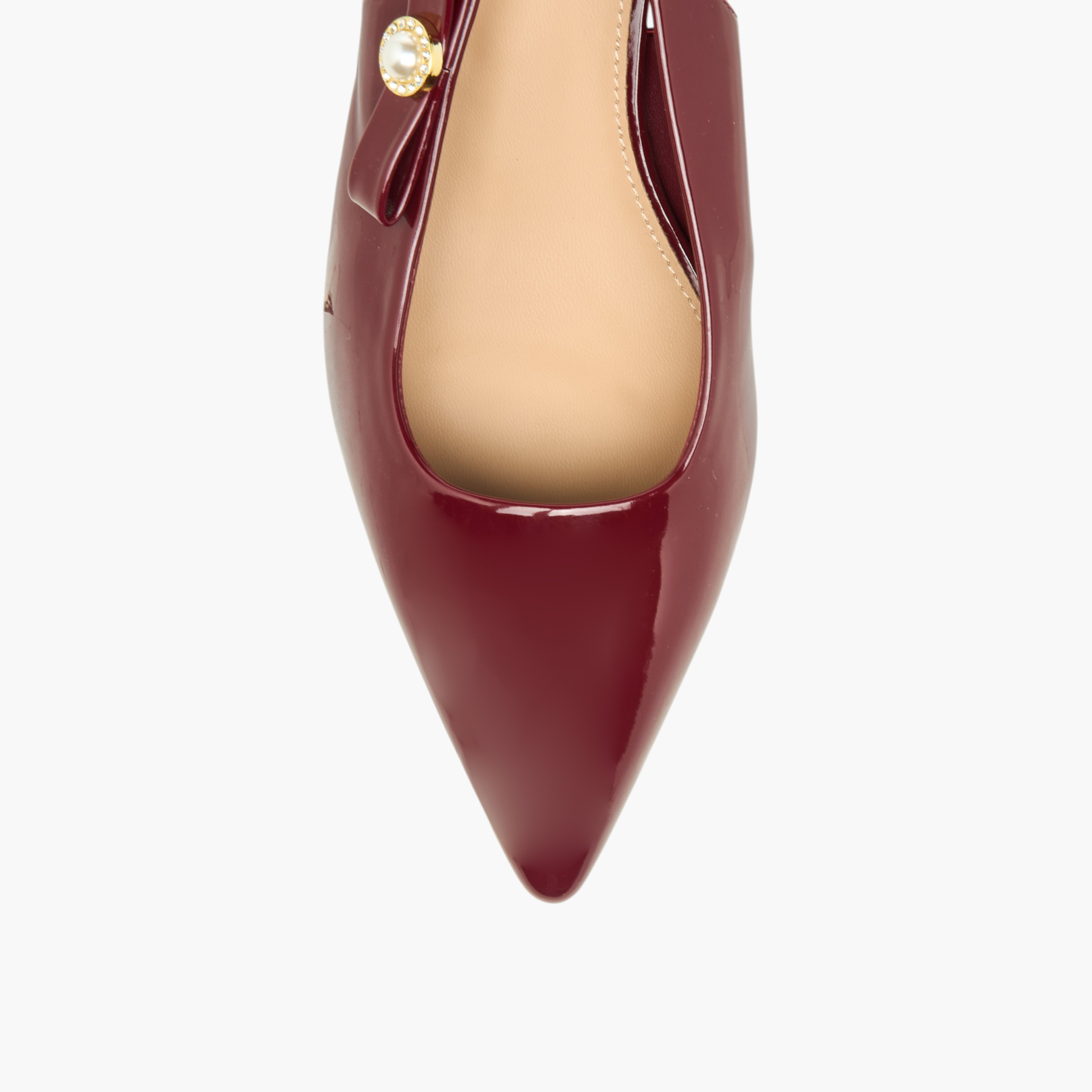 حذاء بحزام خلفي وكعب مدبب وتفاصيل فيونكة للنساء من فلورا بيلا-women-shoes-heels-image-4