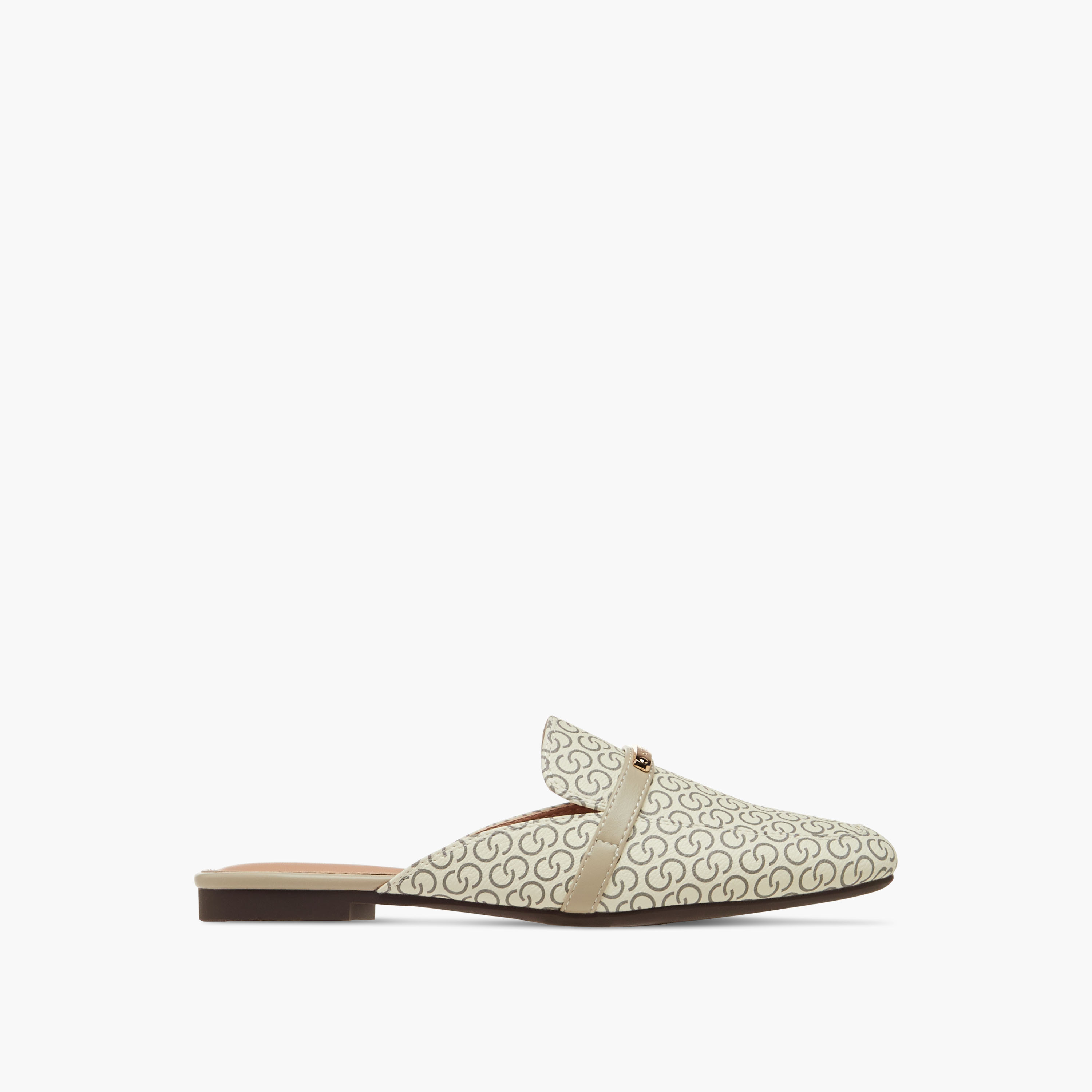 حذاء ميول سهل الارتداء بطبعات مونوجرام للنساء من سيليست-women-shoes-flats-mules-image-3
