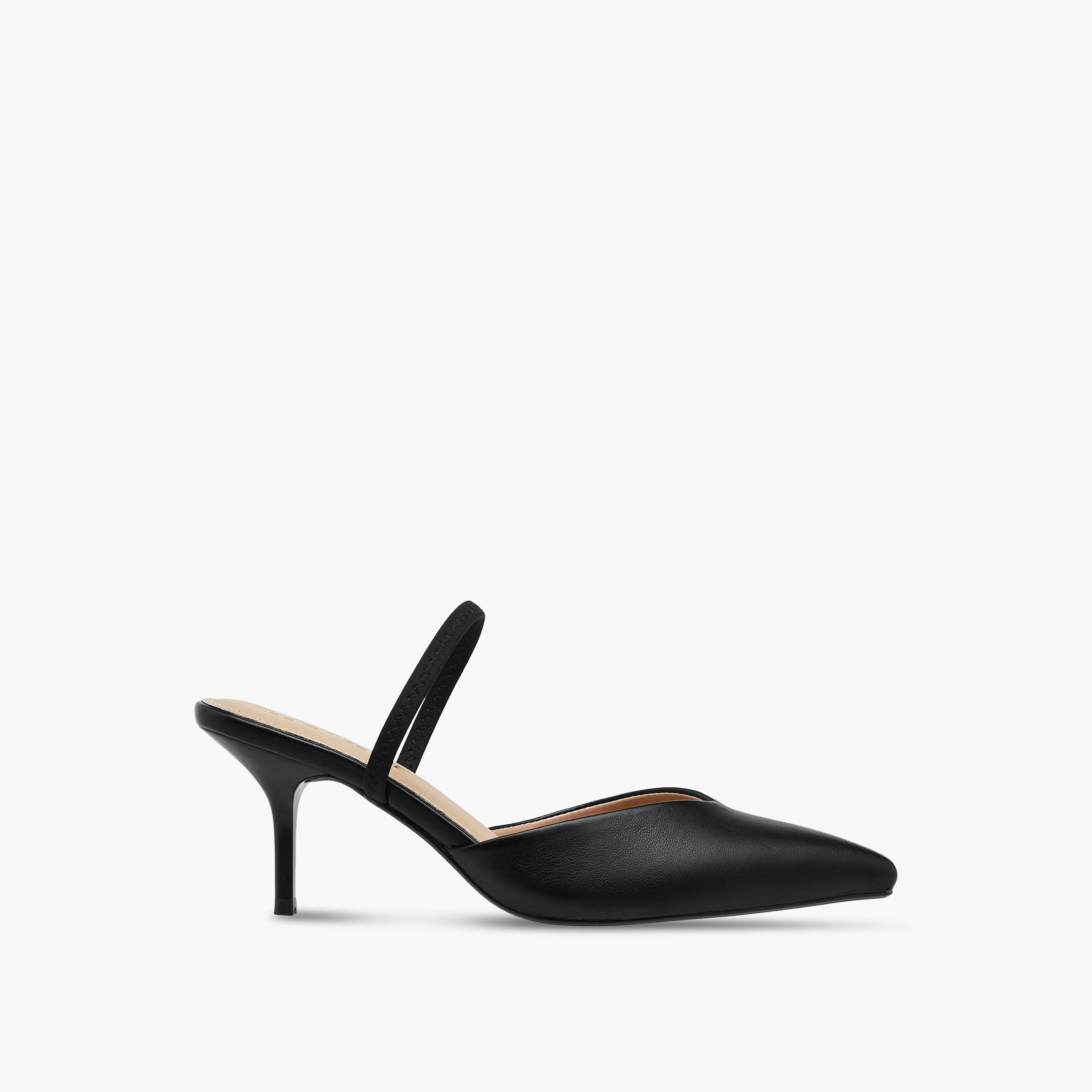 Paprika Pointed Toe Slip-On Shoes with Stiletto Heels-women-shoes-heels-image-3